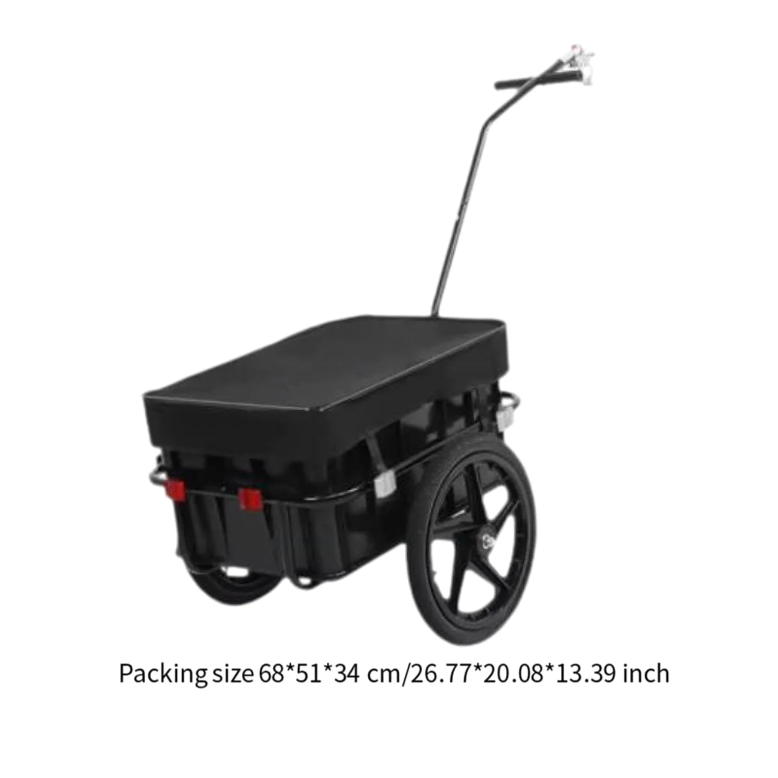 Remolque de Carga para Bicicleta, Coche para Bicicleta, Remolque Universal Desmontable para Bicicleta, Coche con Ruedas