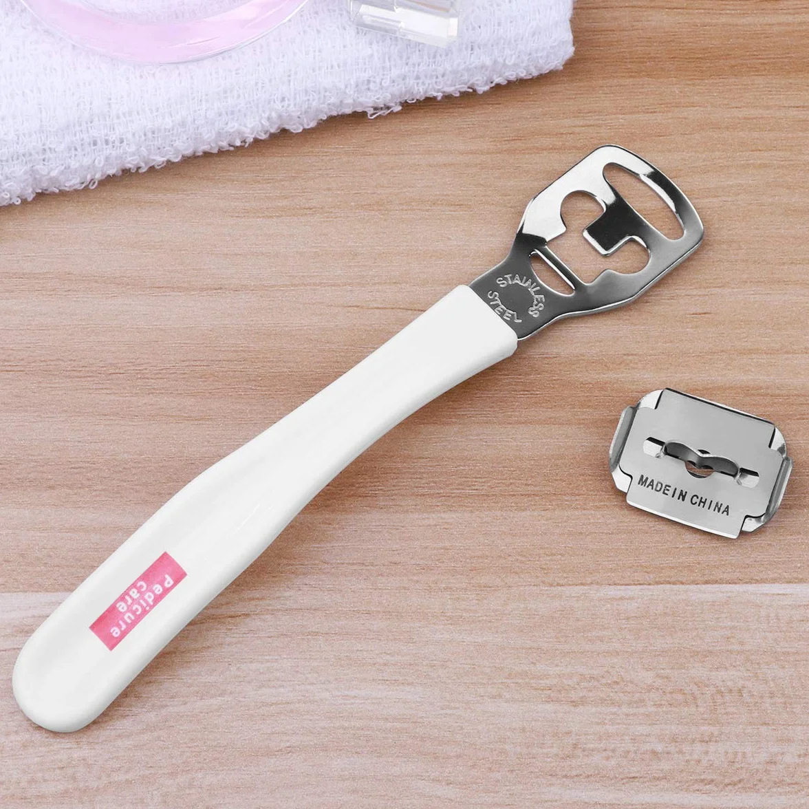 Healifty Afeitadora para pies con 20 cuchillas desechables de acero inoxidable para callosidades