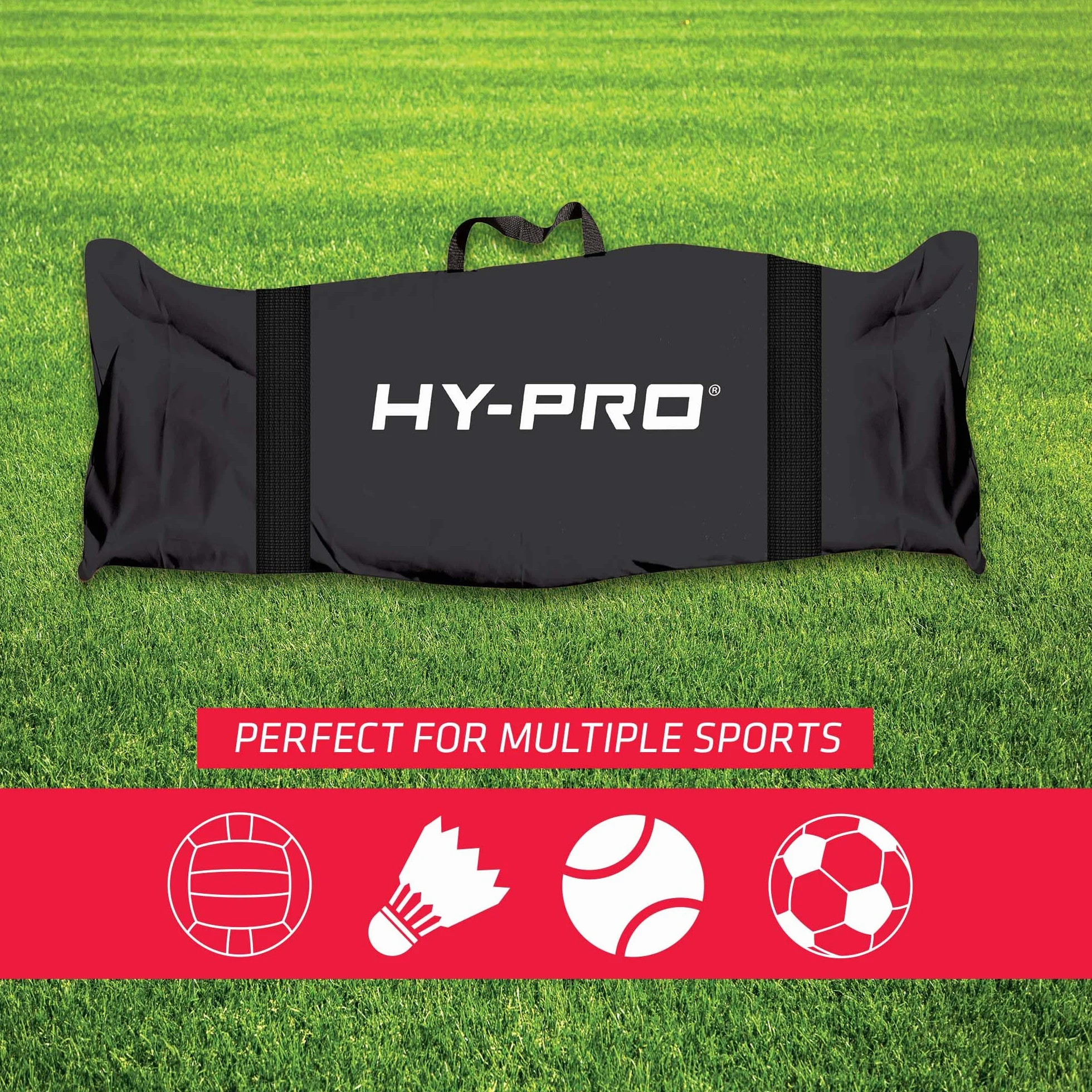 Hy-Pro Red de Altura Ajustable 3-5.2 pies Deportiva Bádminton Tenis Pickleball