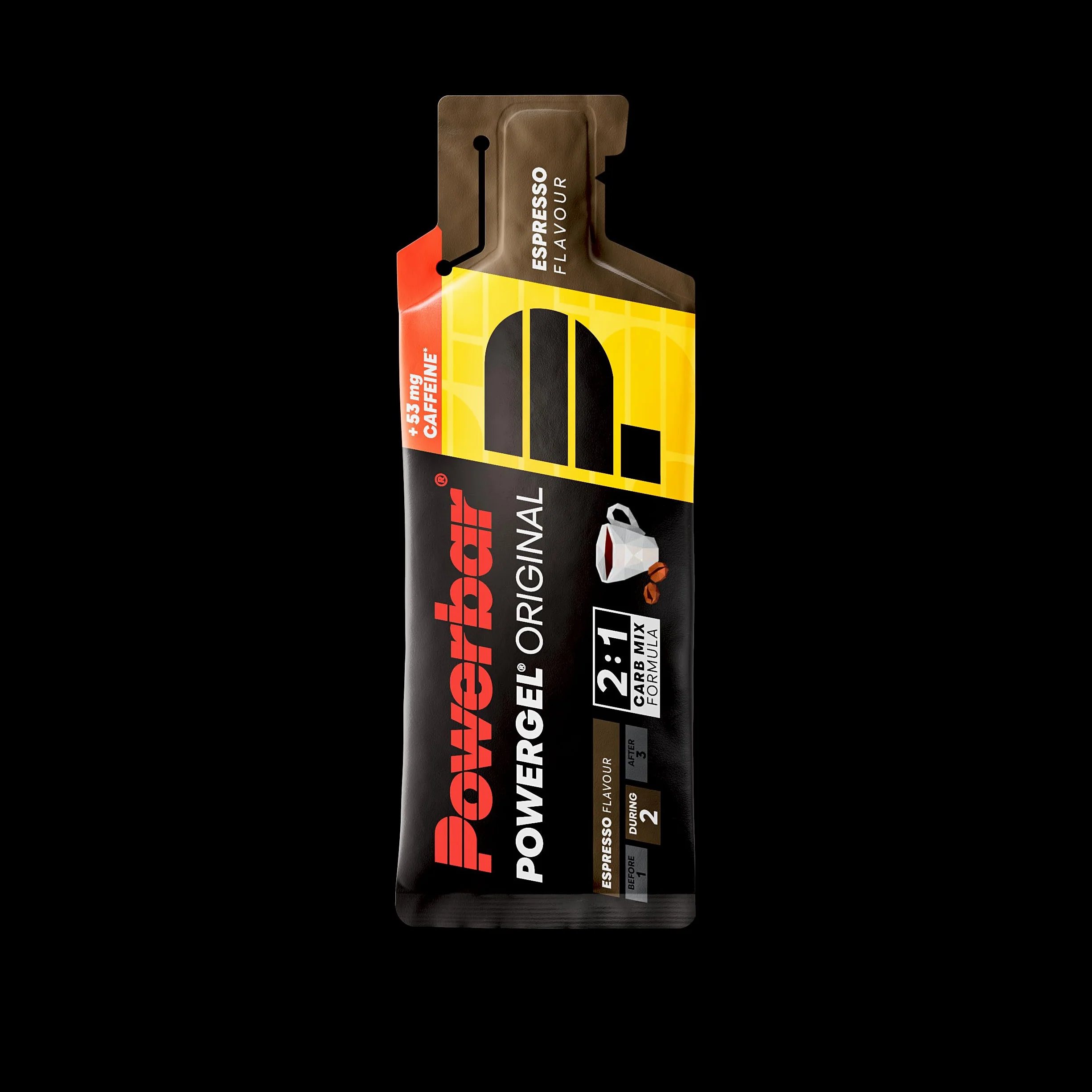 Powerbar PowerGel Original Espresso 24x41g High Carb Energy Gel Magnesio Sodio 53mg Cafeína