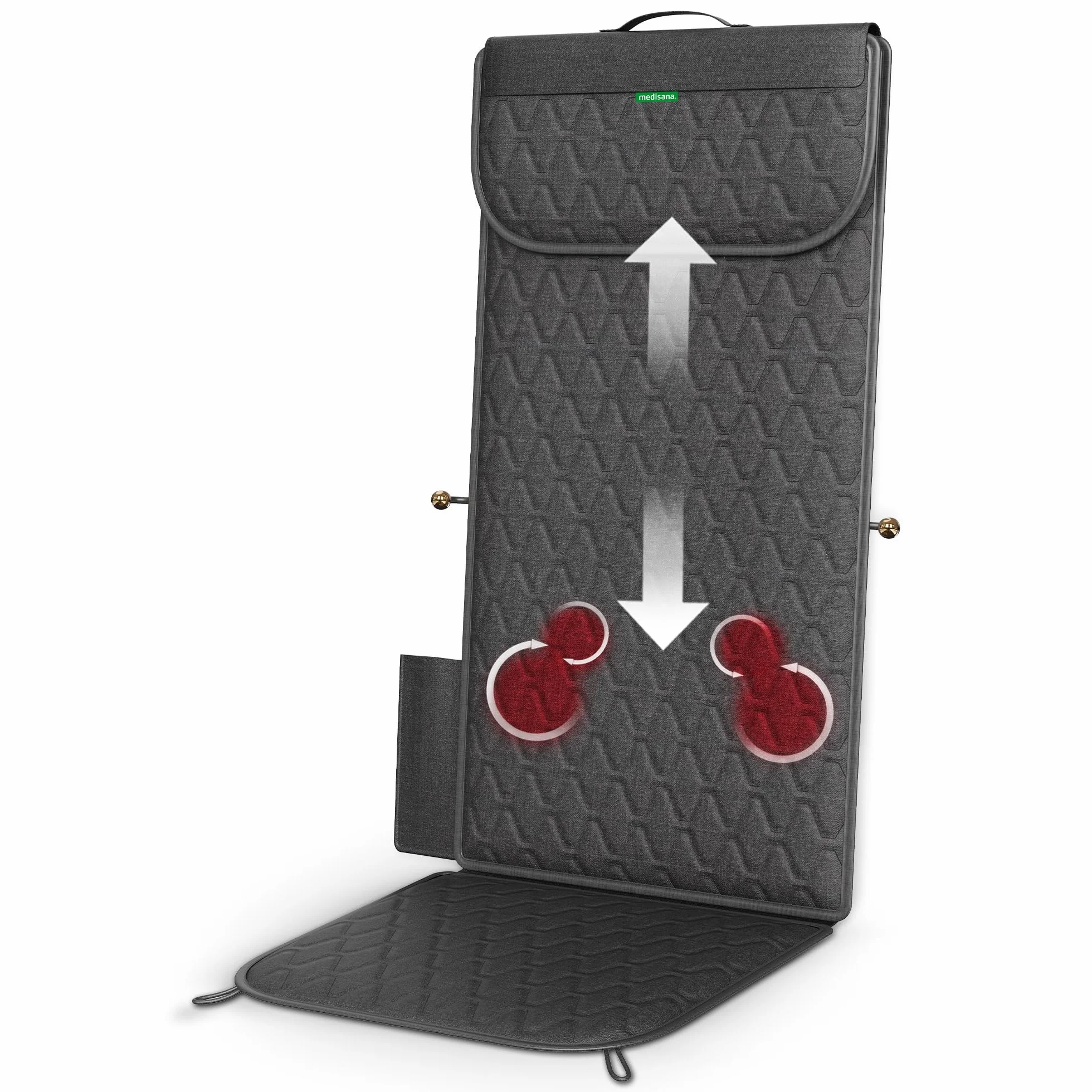 Medisana MC 700 Funda de Masaje Shiatsu, Masajeador Cervical y Espalda, Esterilla Extrafina con Calor