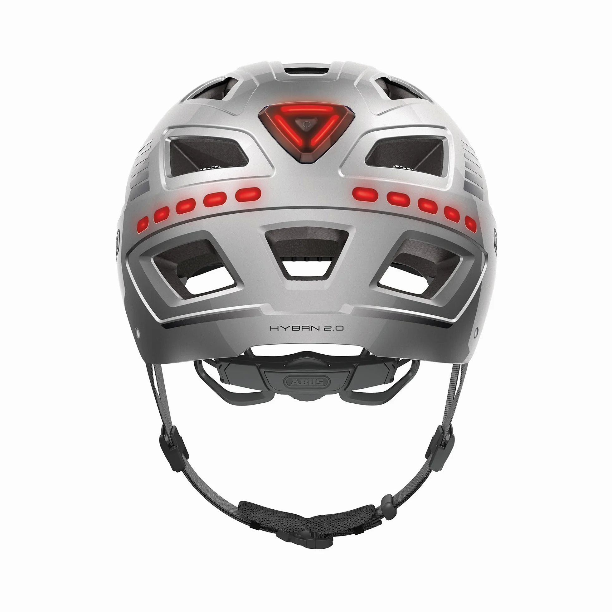 ABUS Hyban 2.0 Led Casco de Bicicleta, Unisex
