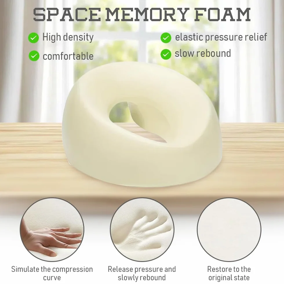 Reposacabezas de Masaje para Cama, Almohada Facial Boca Abajo, Cojín de SPA