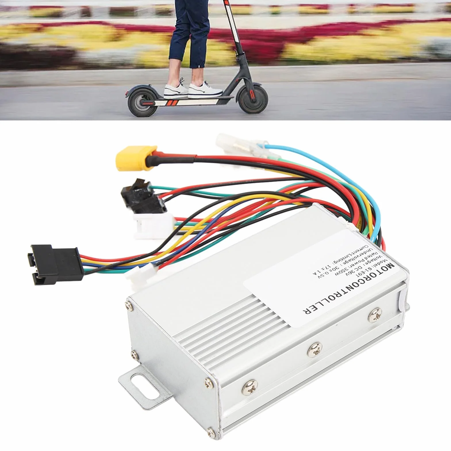 VGEBY Scooter Eléctrico 350W 36V Controlador E9T de Aleación de Aluminio