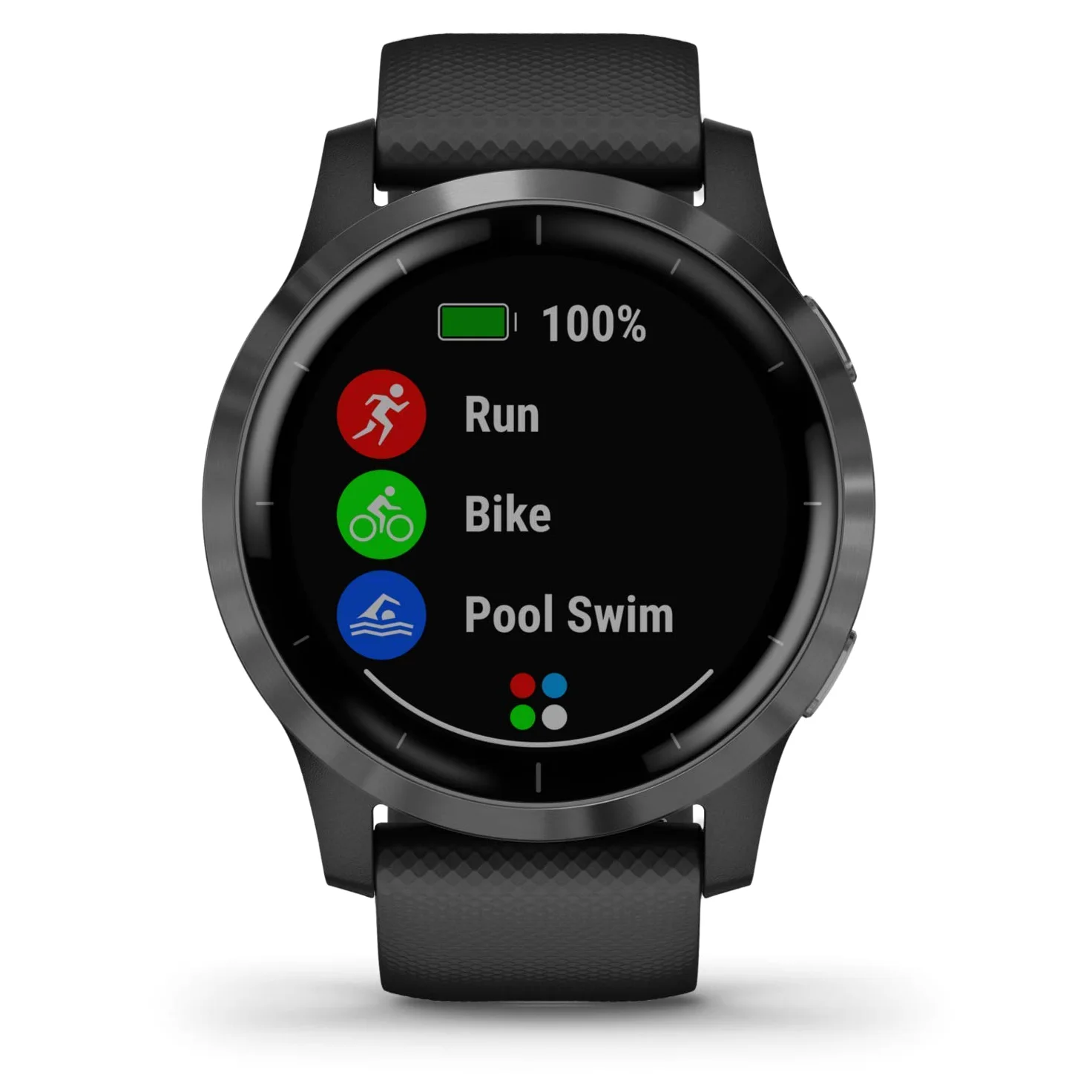 Garmin Vivoactive 4 - Reloj Inteligente con GPS y Funciones de Control de la Salud Durante Todo el día, Color Negro (Reacondicionado)