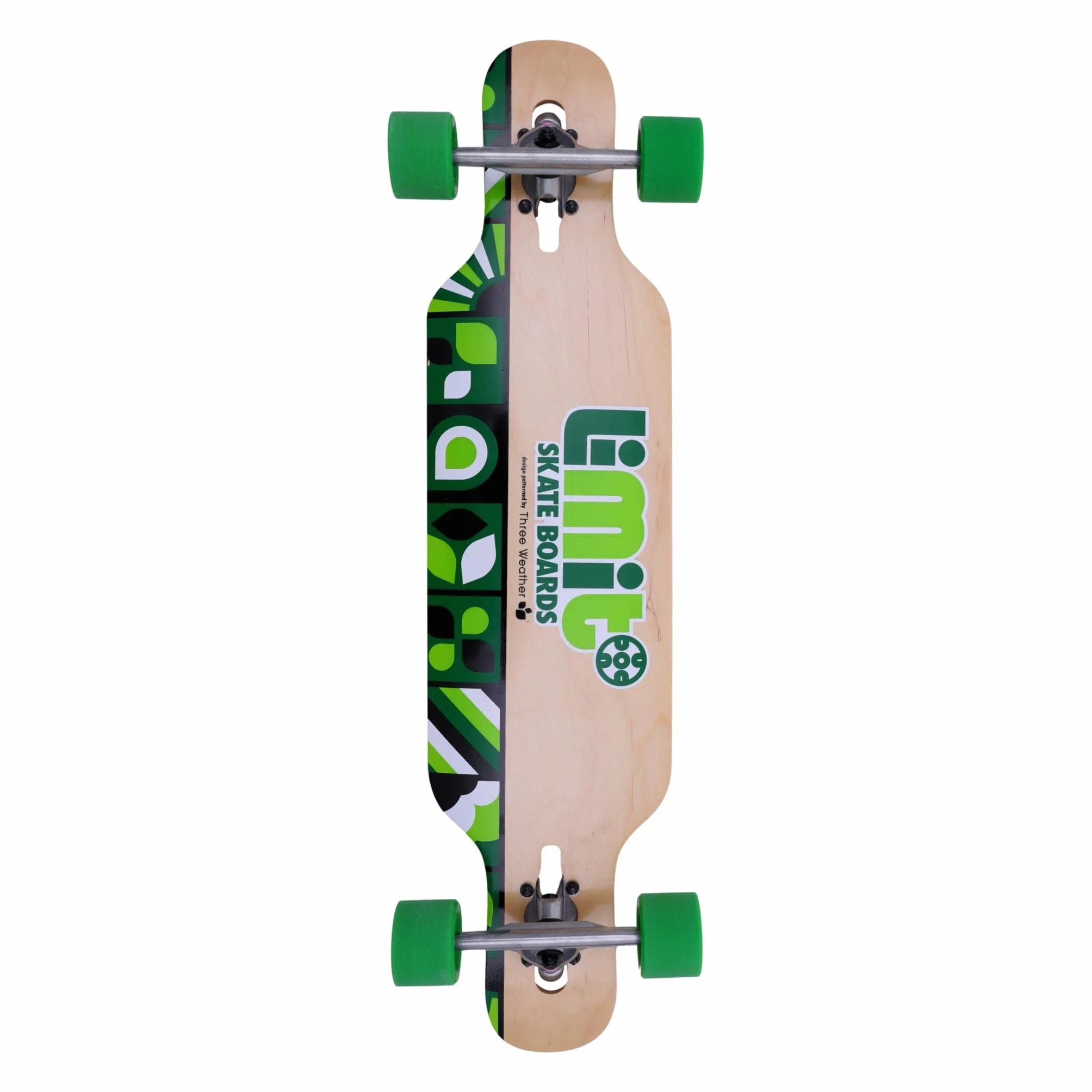 Longboard Drop-Through 92 cm Madera de Arce Ejes Aluminio Ruedas 70x51 mm 78A ABEC-7 Freestyle Freeride