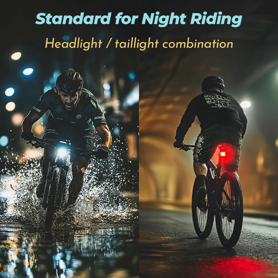 Luces Bicicleta para Specialized Allez Disc Sport Road Bike 2025 – Luz Recargable USB Delantera y Trasera, Accesorios para Bicicleta Impermeable de Montaña Conducción Nocturna