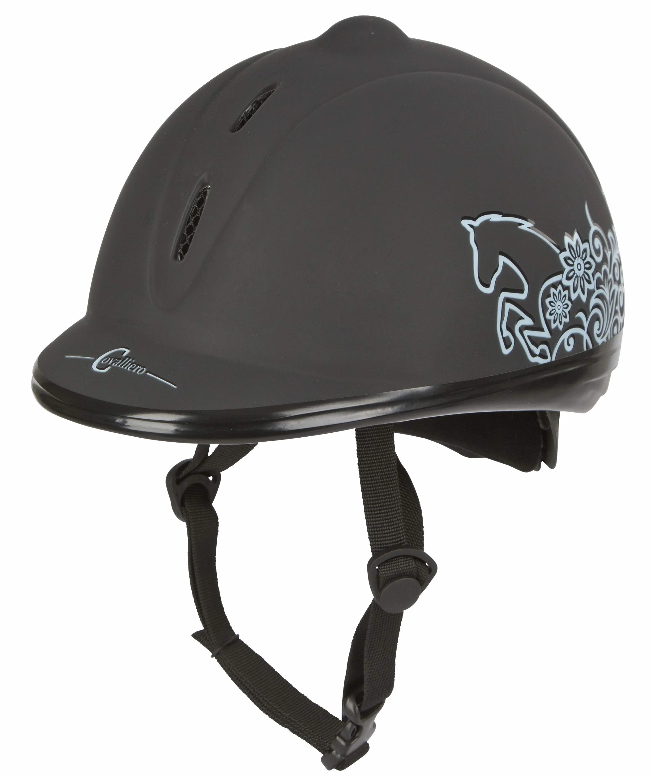 Covalliero VG1 - Casco de equitación Unisex, Color Negro
