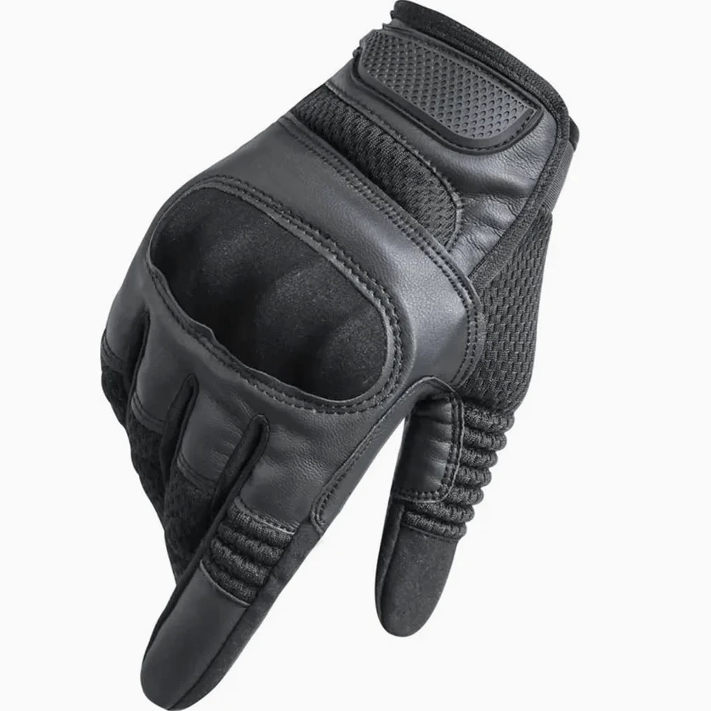 Entrenamiento al Aire Libre Deportes Escalada Tiro Caza Equitación Guantes de Dedo Completo (Color : Blue,White, Size : Medium)