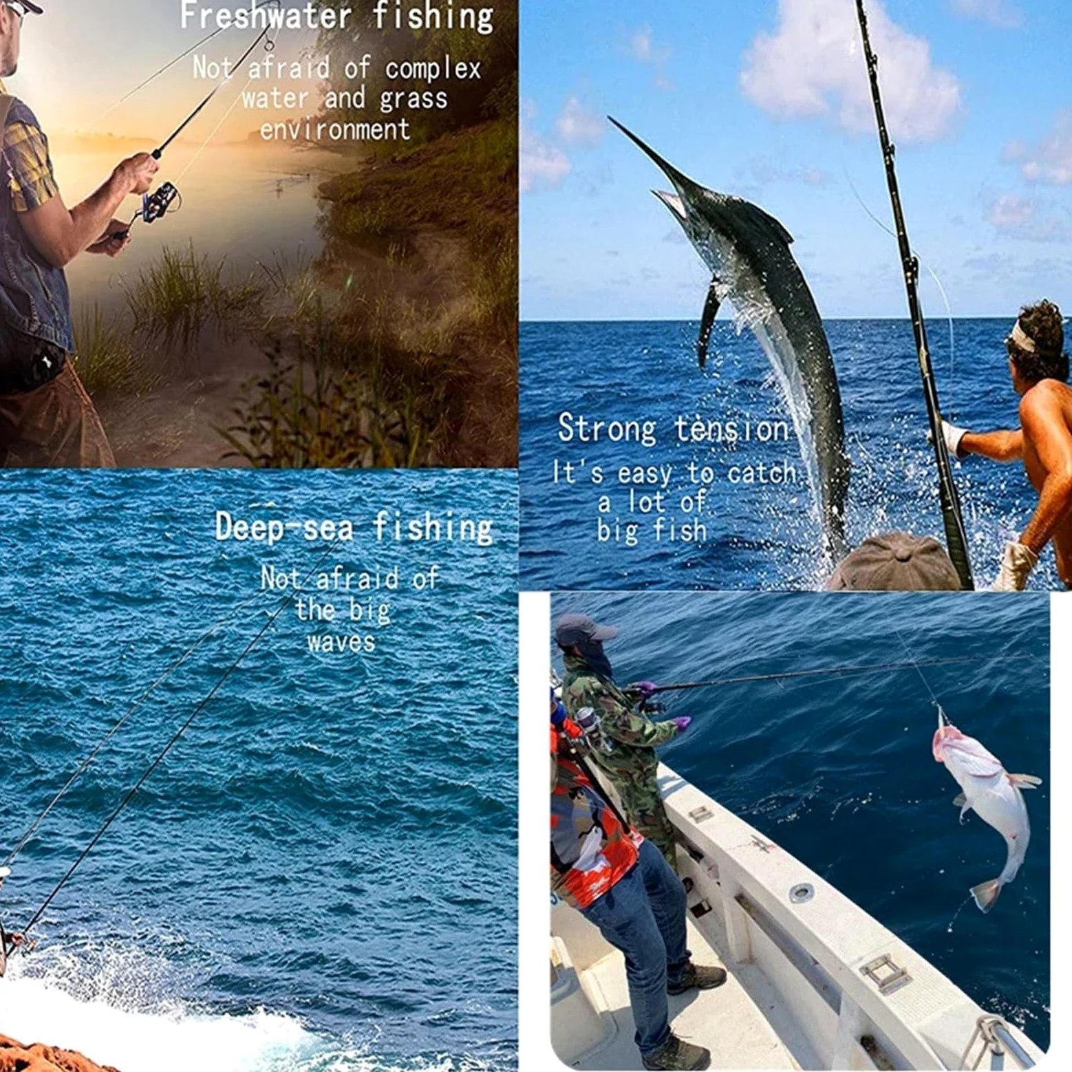 Hilo De Pescar Línea de Pesca Japonesa superresistente con Revestimiento fluorocarbono, 500 m, 0,60/0,70/0,80 mm, for en el mar
