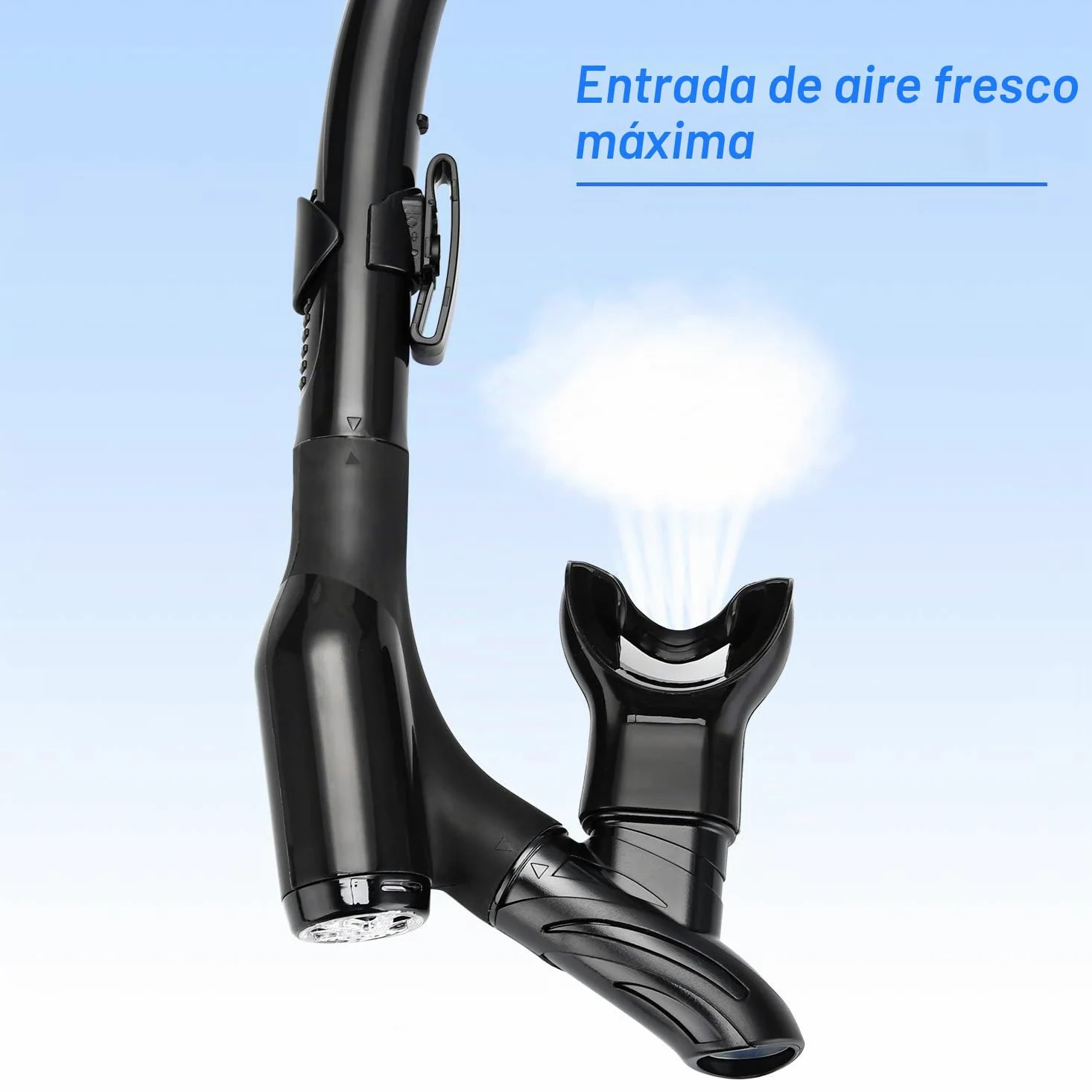 Gafas Buceo, Mascara Snorkel con Visión Panorámica Antivaho y Tubo Seco Antifugas, Equipo para Adultos y Jóvenes, Bolsa para Kit Incluida