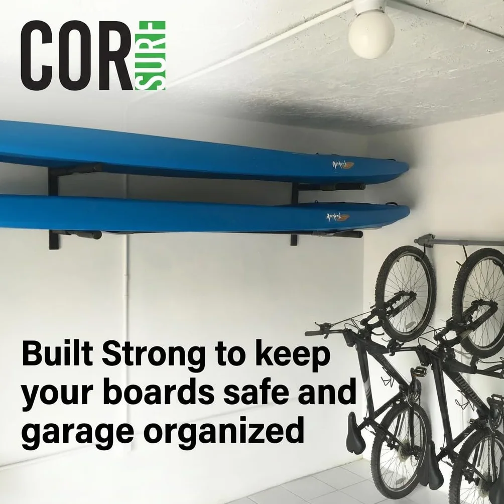COR Surf Double Board Soporte para Tablas de Surf de Alta Resistencia para Paddleboard, Sup y Longboard