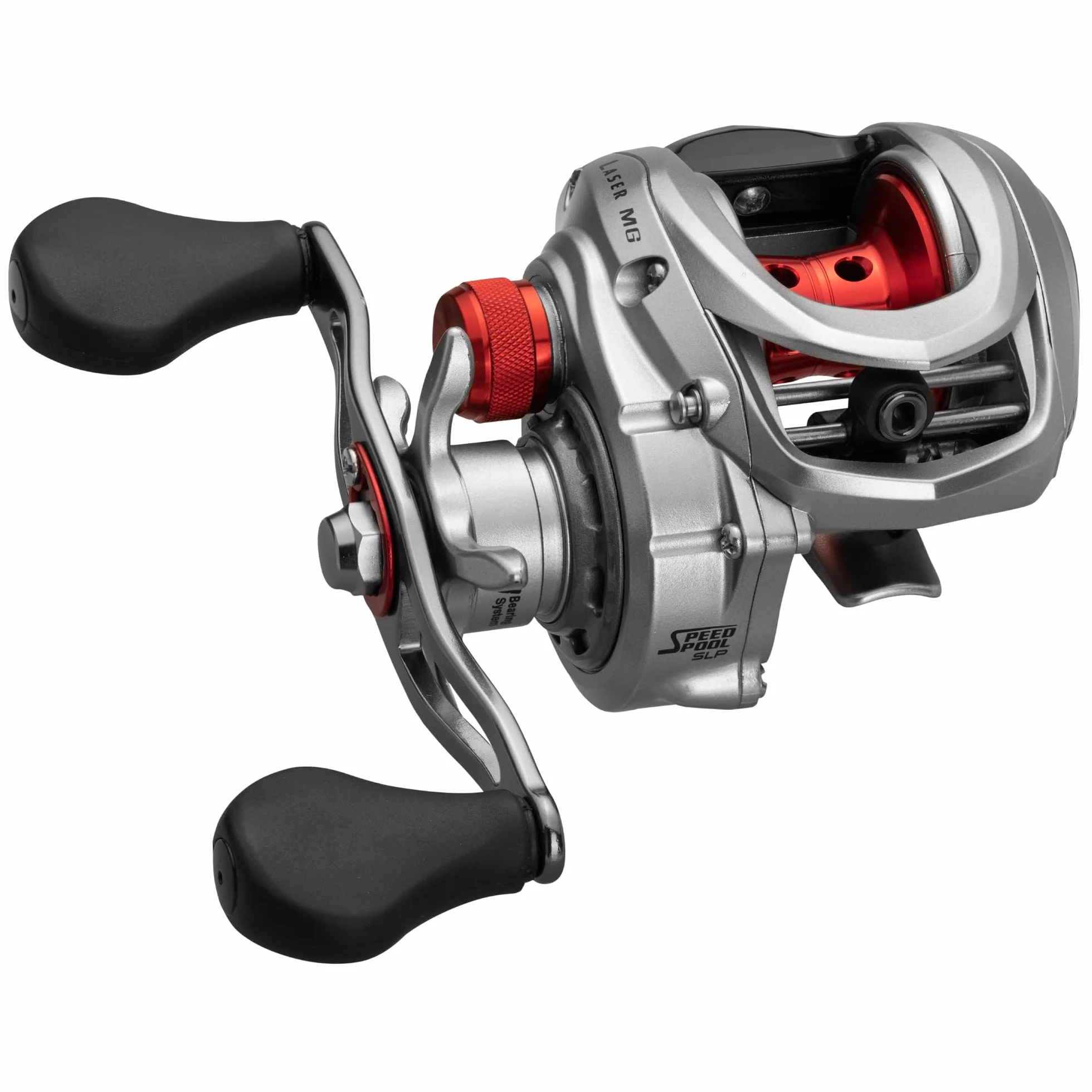 Lew's Laser MG Speed Spool SLP Baitcast - Carrete de Pesca, Marco de Grafito, Sistema de 8 rodamientos con rodamientos de Bolas de Doble blindaje de Acero Inoxidable