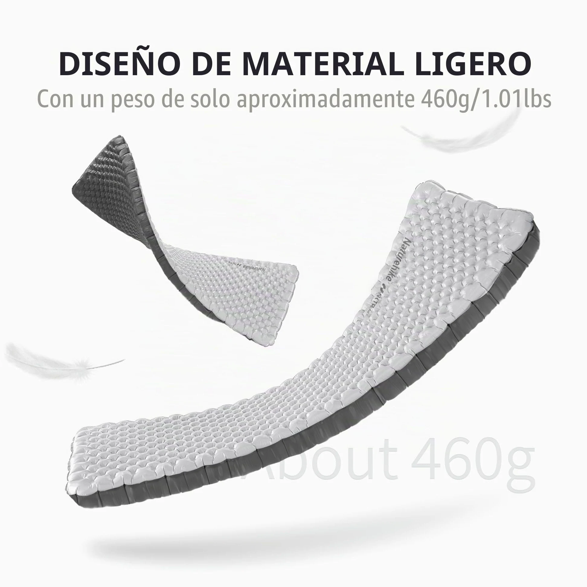 Naturehike Esterilla térmica de 6,5 R para acampar con paredes laterales, 4 estaciones, 10 cm de grosor, ultraligera, autoinflable, duradera, con bolsa inflable