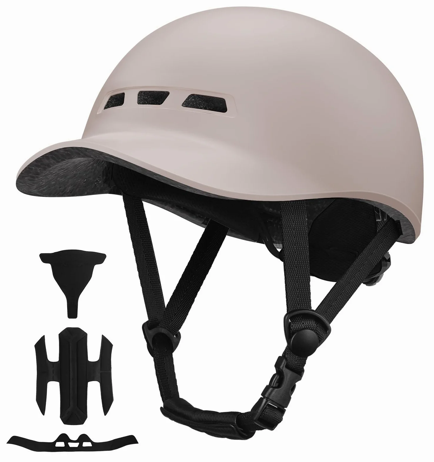 Shinmax Casco Bicicleta Adulto con Visera Casco Bici Urbano para Hombre y Mujer Casco Patinete Protección de la Seguridad Casco de Ciclismo Ciudad Scooter Carretera Montaña Ajustable Tamaño 57-62cm