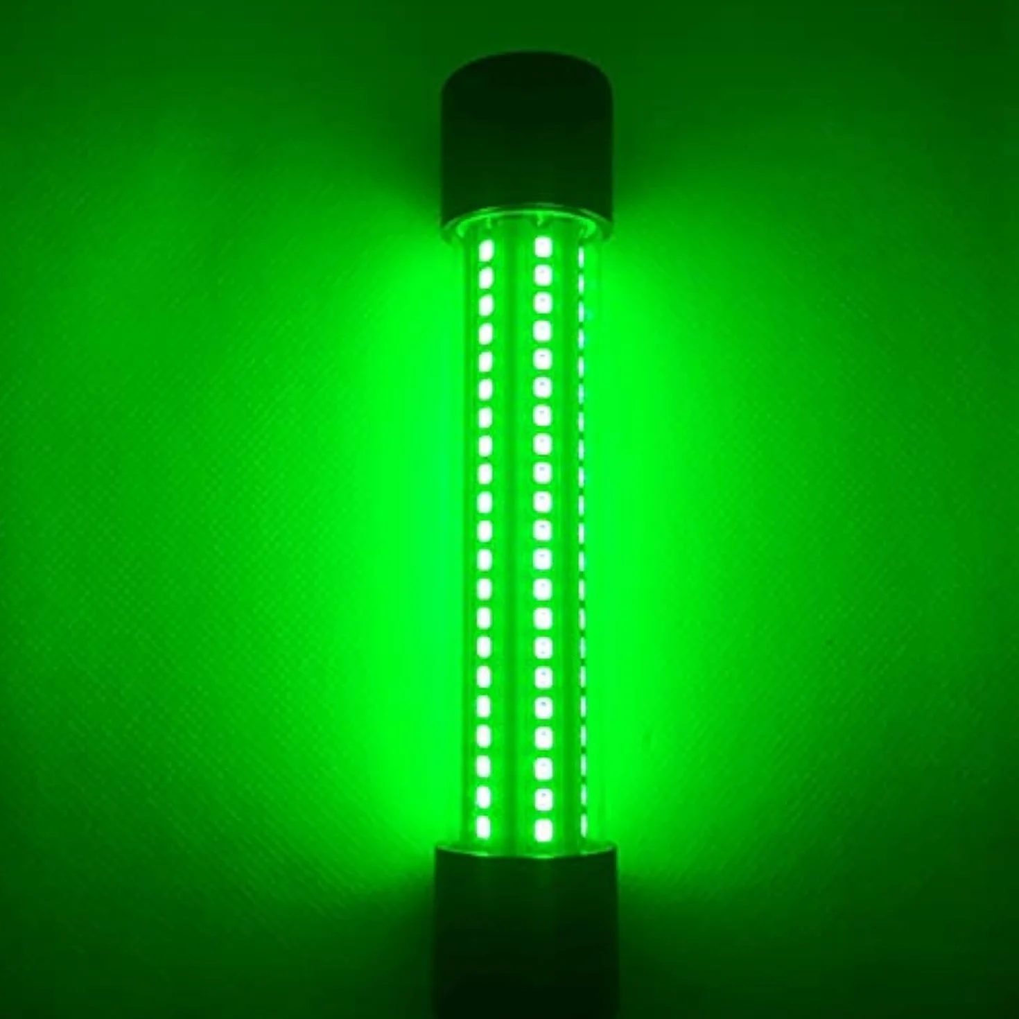 Luz Verde Submarina 12V 20W 126LED Para Pesca Nocturna de Cebo de Calamar - Atracción de Peces en Hielo - Lámpara Con Cable de 5M (Verde)