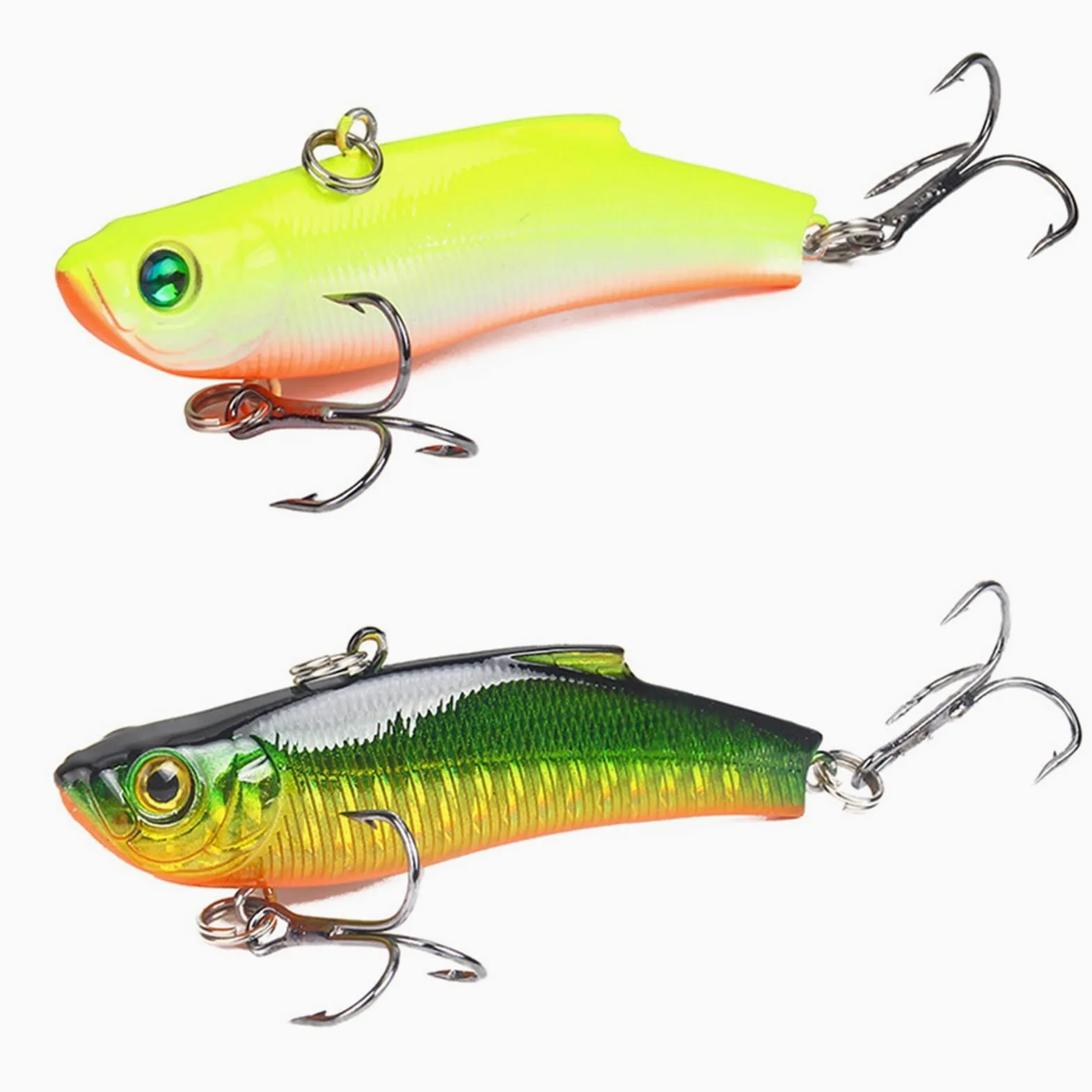Señuelos de Pesca Blandos, Señuelos de Pesca 10 PCS Señuelo de Pesca Cebo Duro Buceo Cebo Giratorio Aparejos de Pesca de mar de Invierno 7 cm / 18 g for Agua Dulce, Equipo de Pesca Simple