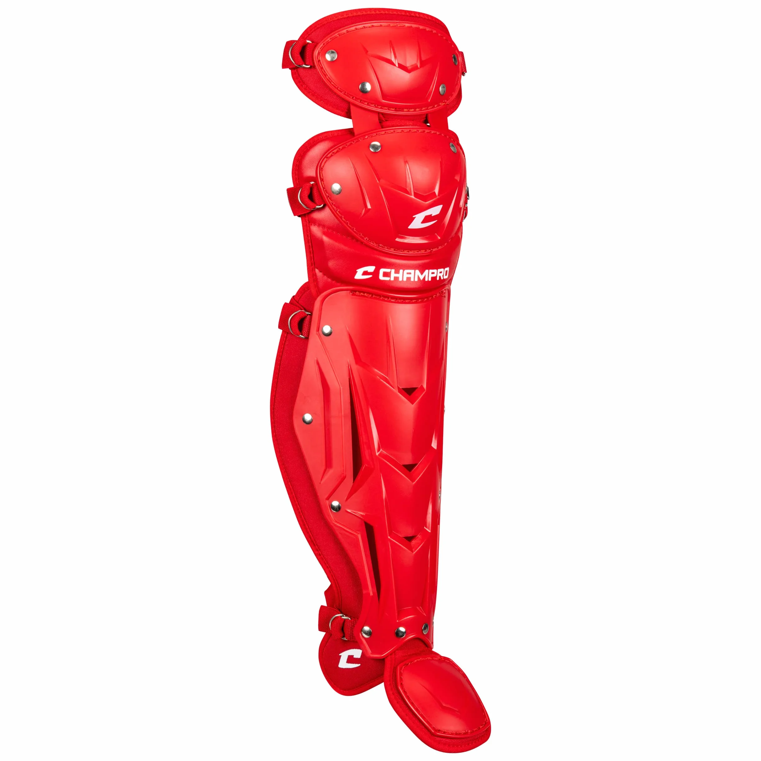 Champro Optimus MVP - Protectores de piernas para atascador de béisbol con doble rodilla, 16,5 pulgadas de longitud