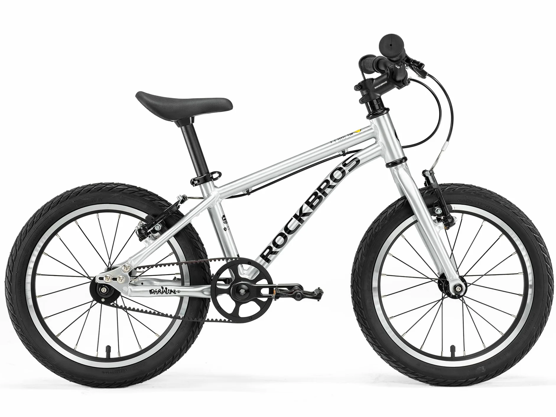 ROCKBROS Darwin Riemenantrieb 16/20 Pulgadas Bicicleta de Montaña para Niños, Bicicleta Infantil con Cuadro de Aluminio Ligero