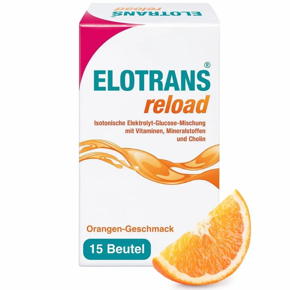 ELOTRANS Reload Electrolitos vitaminas minerales sobres naranja 15 sobres