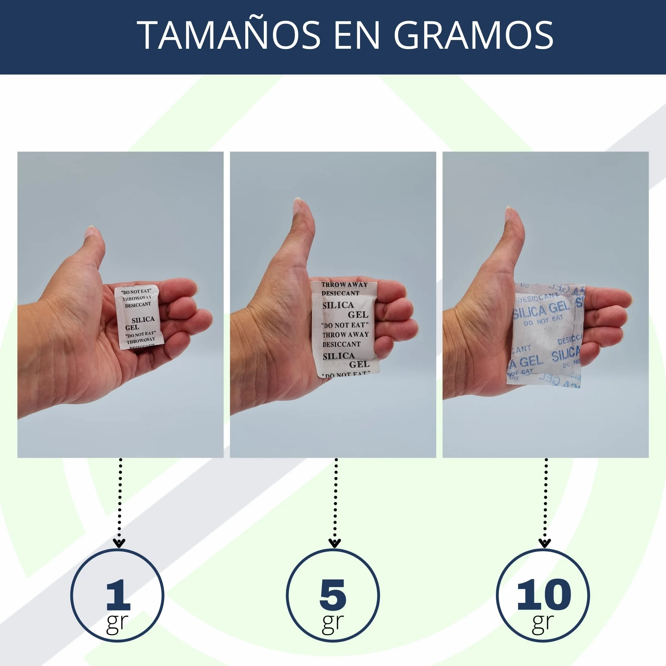 Thermikoa® Bolsas de Gel de Sílice Antihumedad 25uds x 10gr Desecante Multiusos