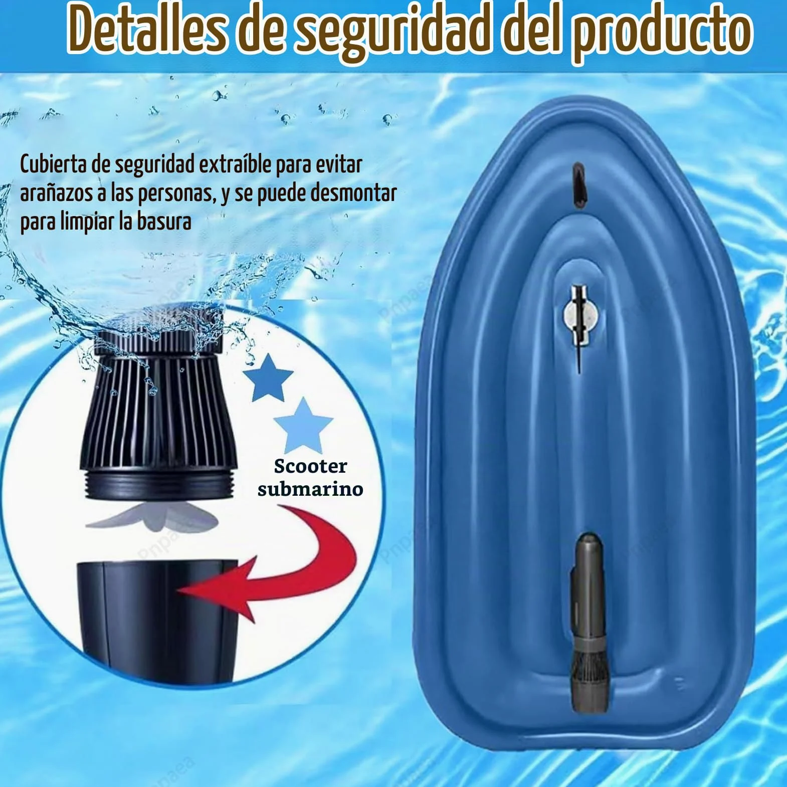 Motor 500w/700w Brushless Moto De Agua Hinchable, Propulsor AcuáTico, Lancha Hinchable Electrica,Potente HéLice para Surf, Pesca Y Buceo para Adulto A