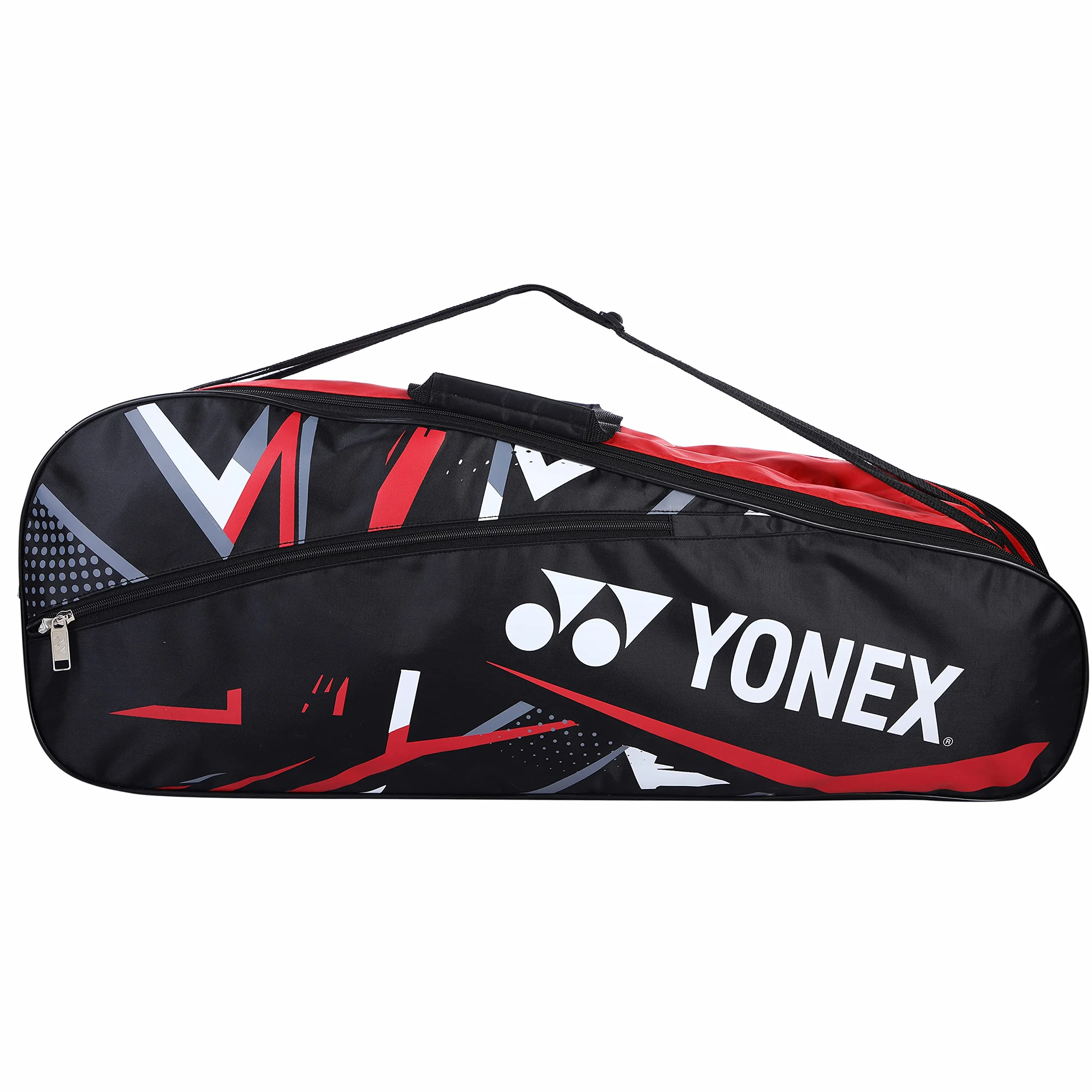 YONEX SUNR 2215 BT5 Bolsa de bádminton, Negro y Rojo, Talla única