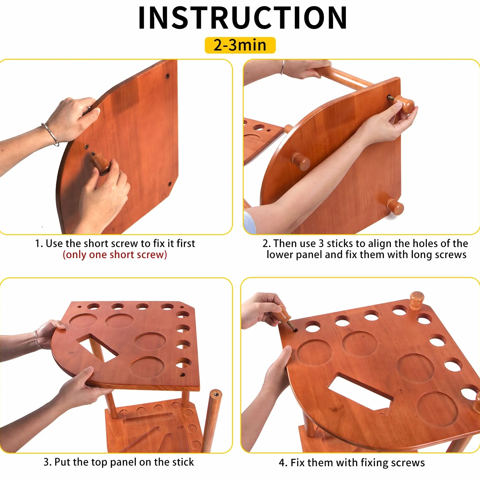 AKLOT Soporte para Tacos de Billar, Capacidad para 8 Palos y Juego Completo de Bolas de Piscina