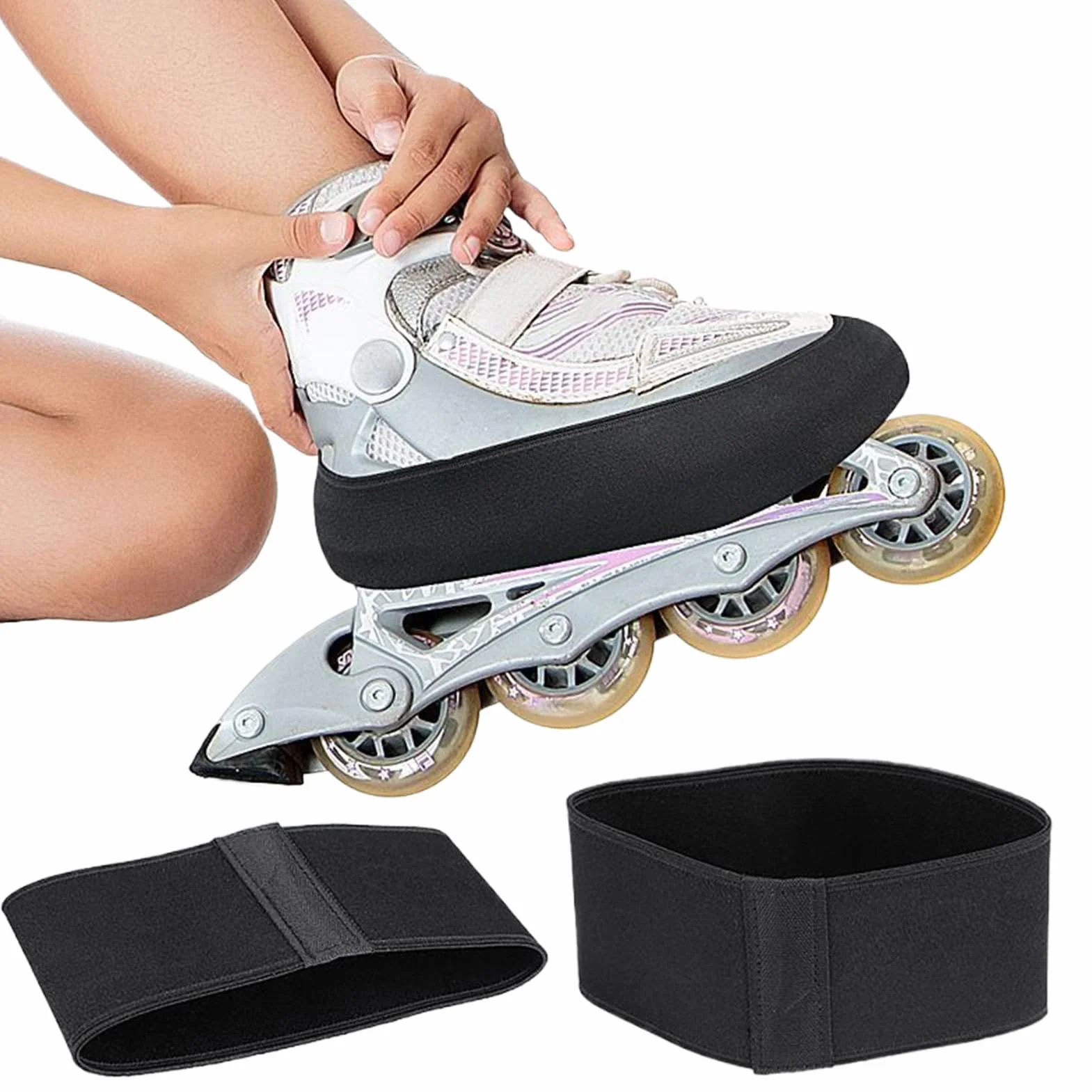 para Patines de Hielo - Protectores Elásticos Impermeables de Envoltura | s para Patines de Ruedas | para Patinaje Artístico, Velocidad, Recreativo, Hockey, Jóvenes, Adultos, Niñas,