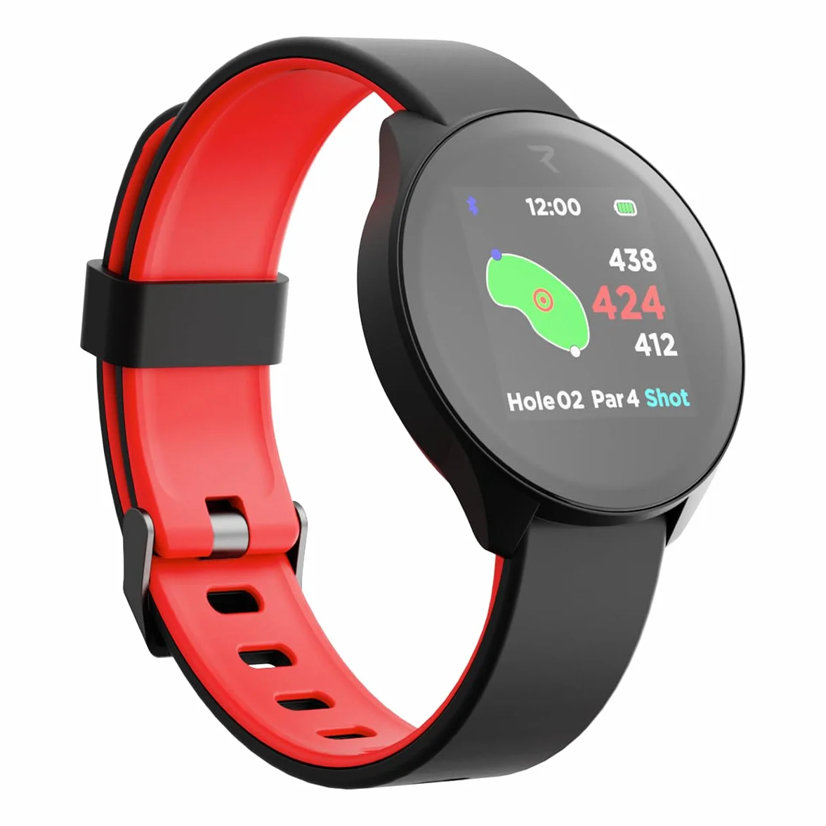 Watch2 - Reloj GPS de golf con pantalla táctil, más de 42,000 campos, posicionamiento de pines, distancias de peligro FCB, rastreador de tiros, rastreador de puntuación, visión verde, IPX7 impermeable