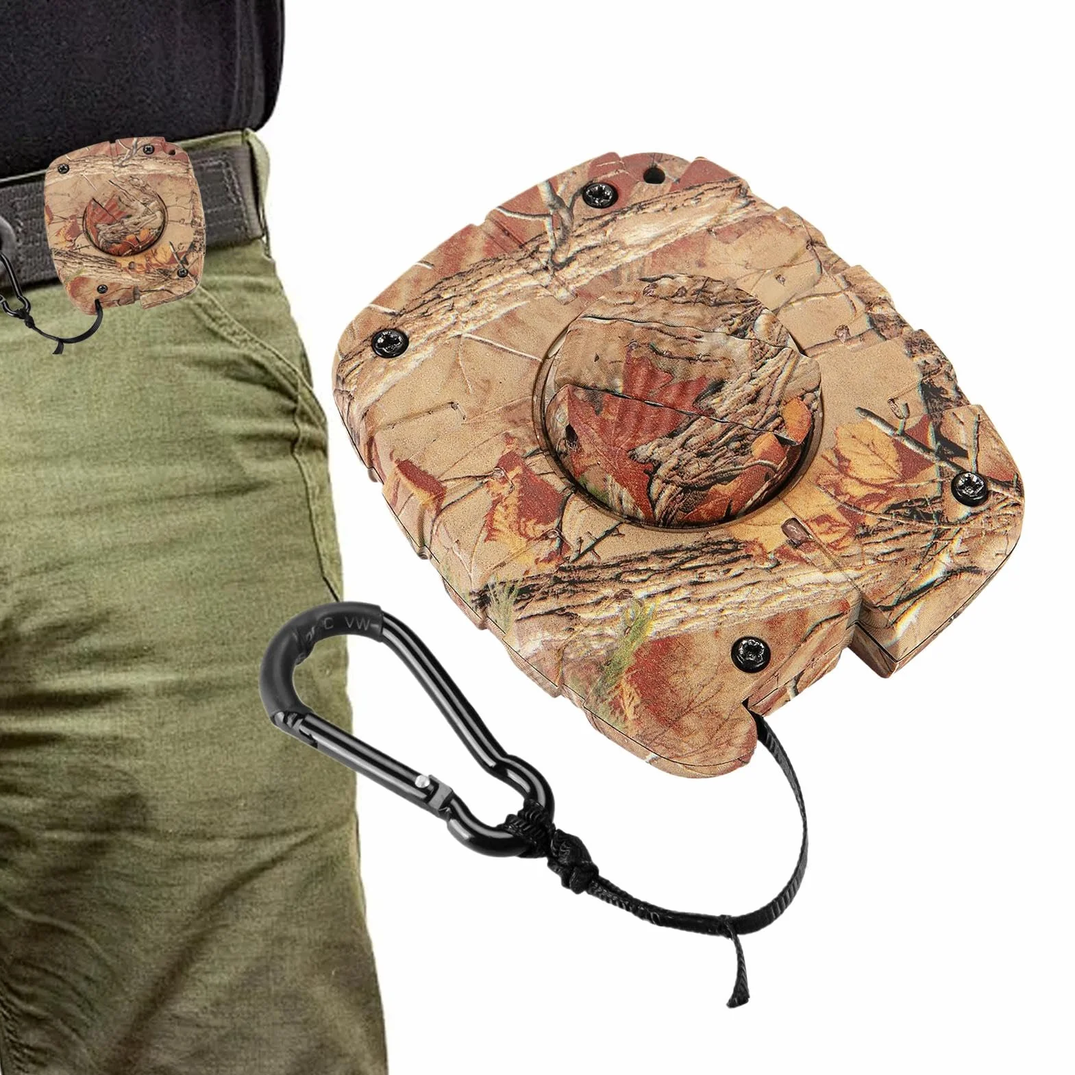 Cuerda de retráctil, Accesorios de Caza silenciosos, Ascensor de Caza, Soporte de árbol, Soporte de Cuerda portátil, Cuerda de elevación de Caza para Herramientas de de Caza