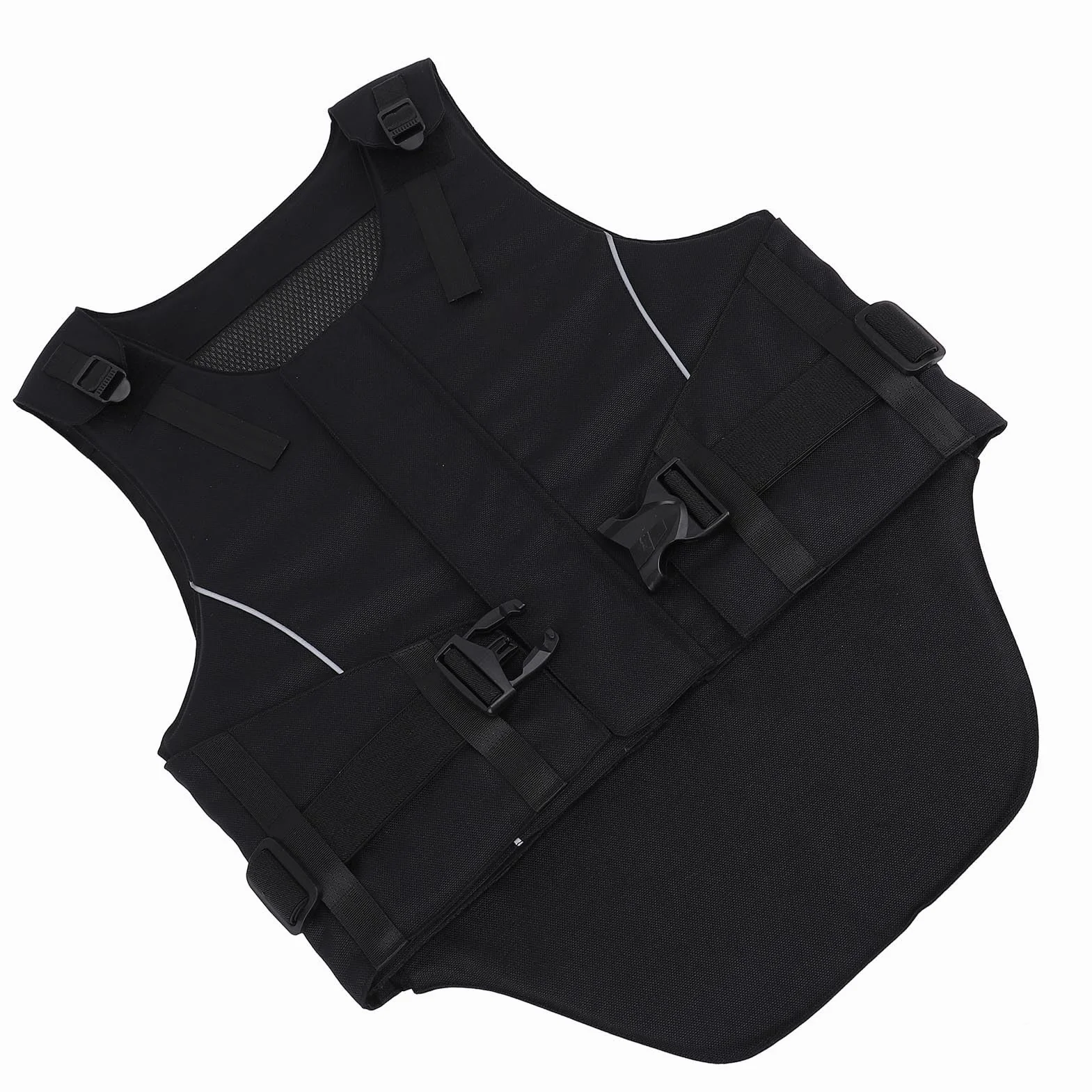 Chaleco Protector de Equitación, Chaleco Ecuestre 3 Capa Transpirable con Correa Ajustable para Al Aire Libre