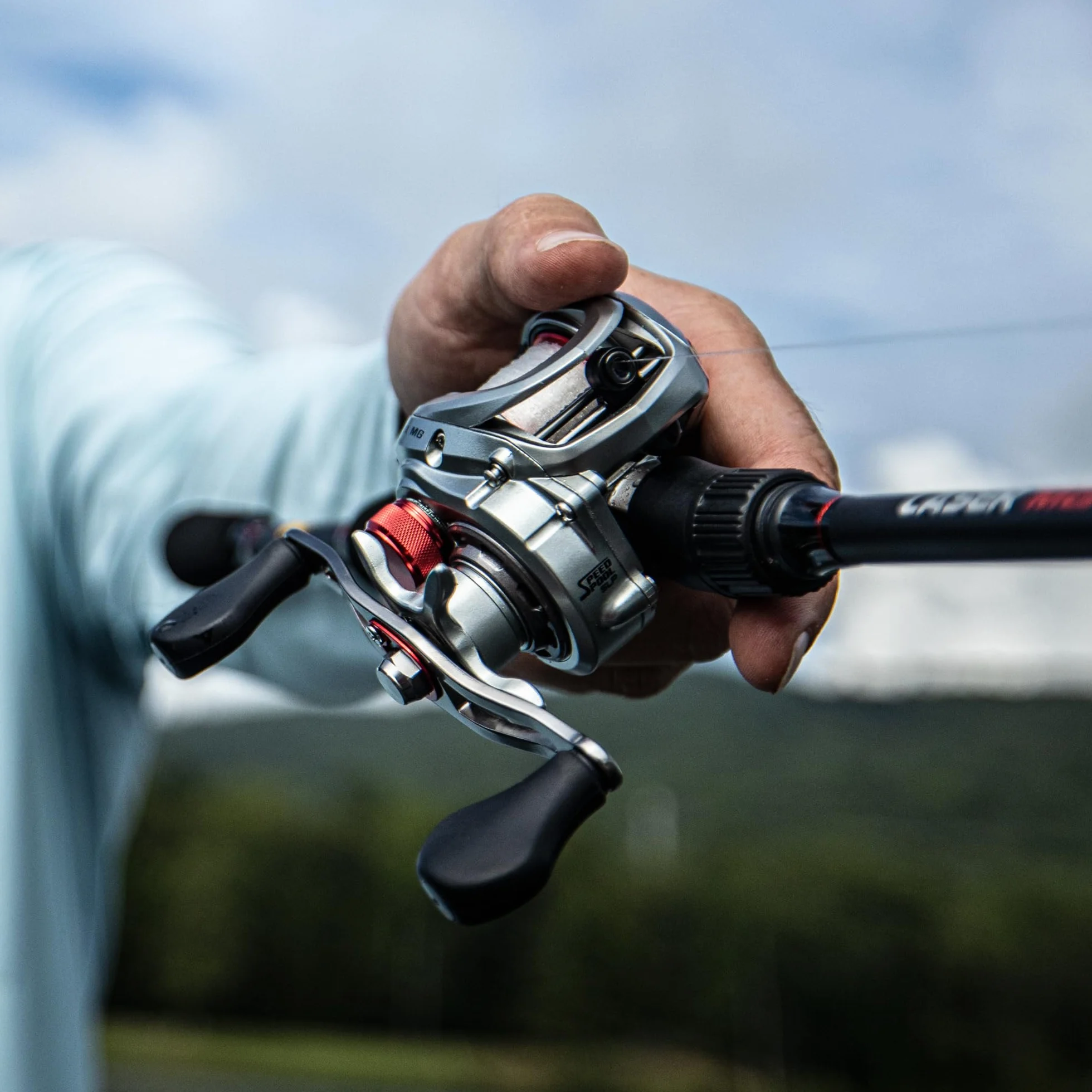 Lew's Laser MG Speed Spool SLP Baitcast - Carrete de Pesca, Marco de Grafito, Sistema de 8 rodamientos con rodamientos de Bolas de Doble blindaje de Acero Inoxidable
