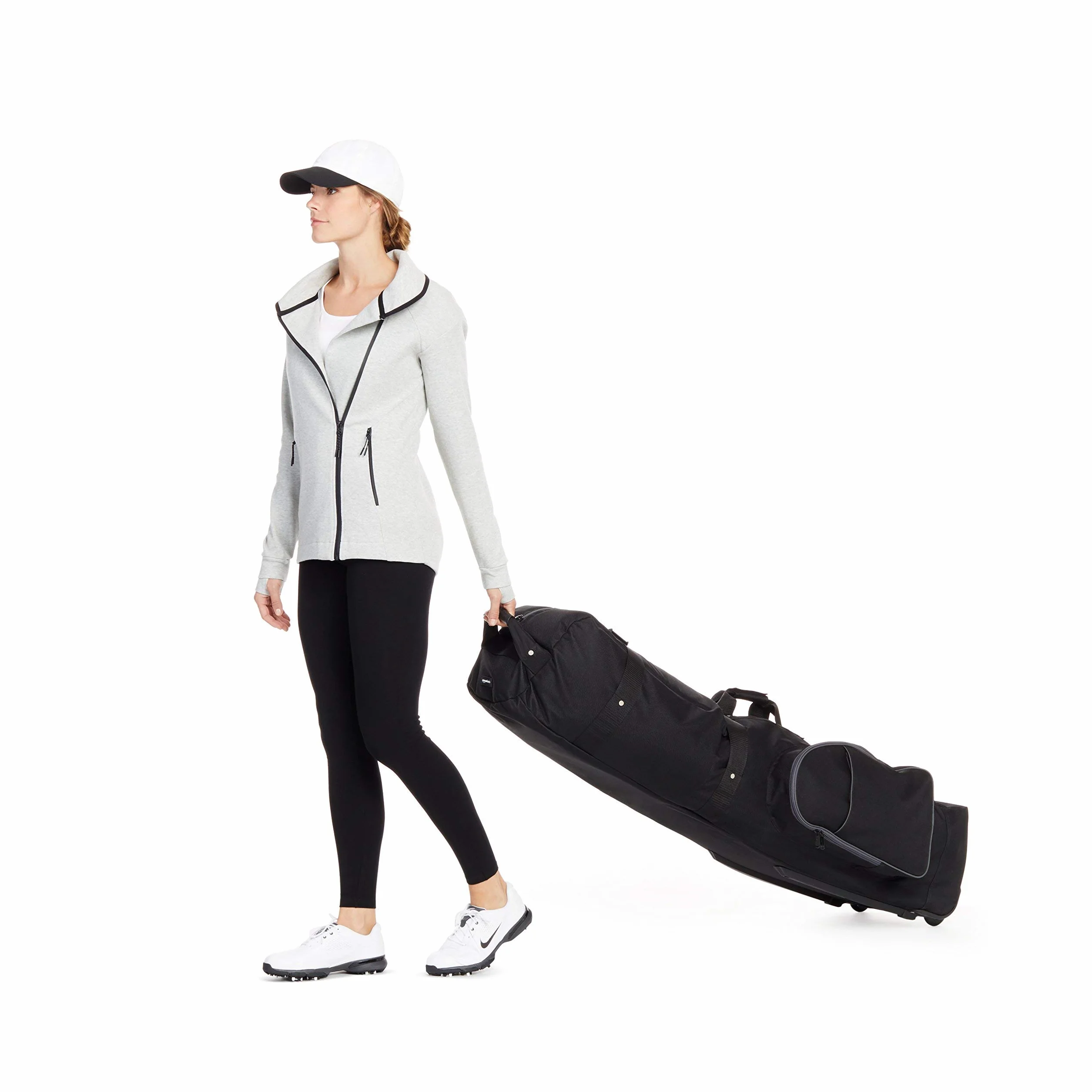 Amazon Basics - Bolsa de Transporte para Golf con Laterales Flexibles, Negro