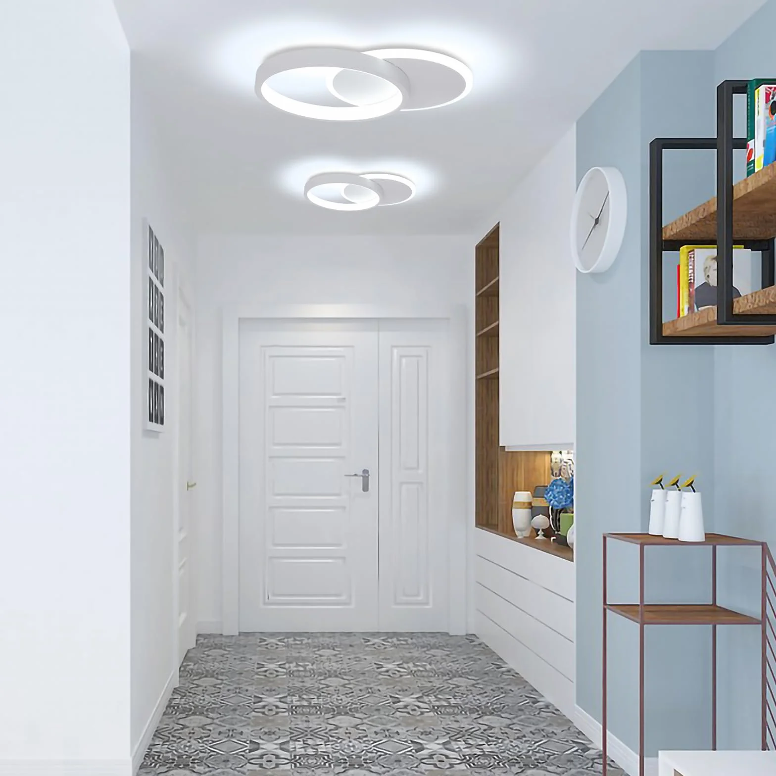 Plafon LED Techo 24W Moderna Redondo 2400LM Blanco Frío 6000K