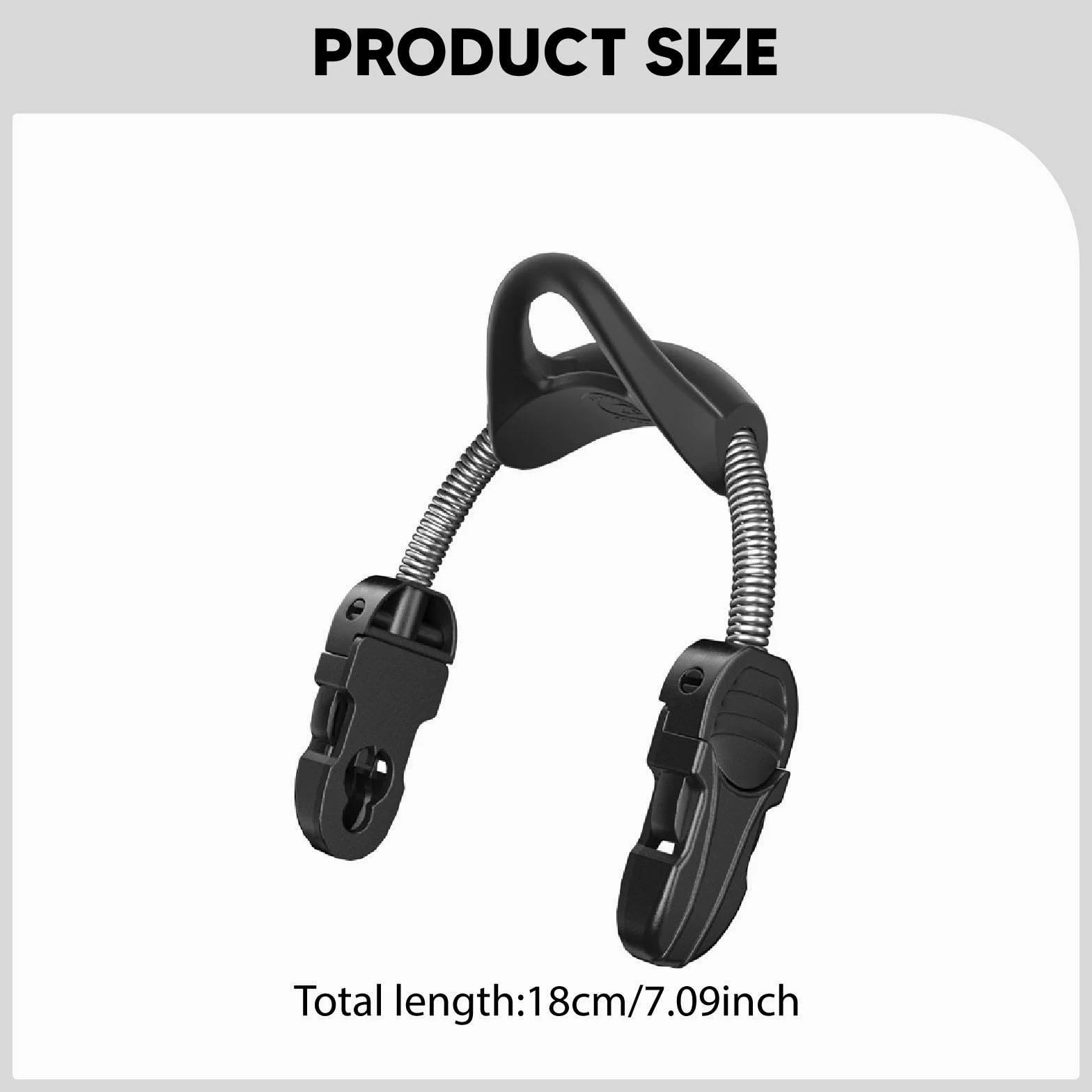 2 Piezas Correas de Aletas de Goma para Reemplazo de Flippers Hebillas de Liberación Rápida Material Flexible y Resistente Ajuste Universal para