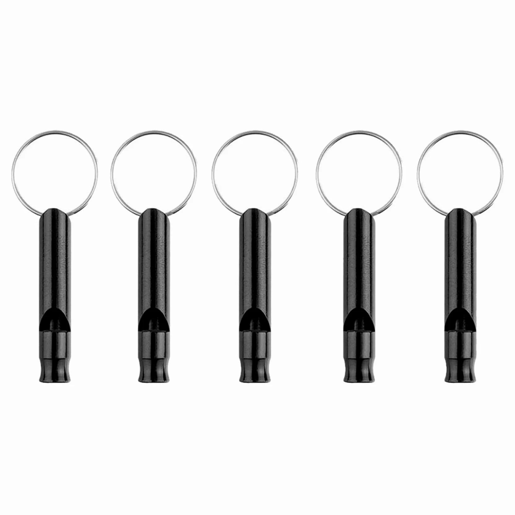 Paquete de 200 Silbato de Aluminio, Silbato Deportivo, Silbatos de Supervivencia de Emergencia con, Negro