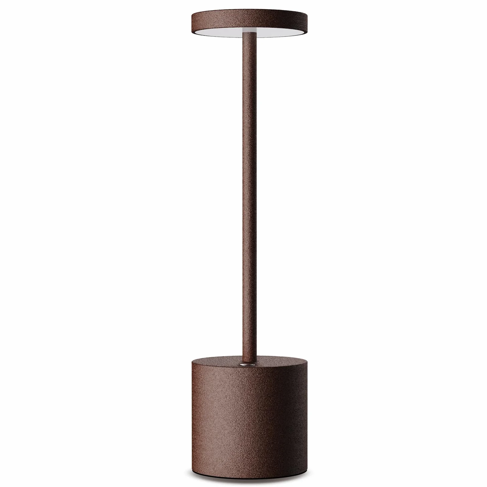 Lámpara de Mesa Inalámbrica 5000 mAh Batería Recargable Metal Corten