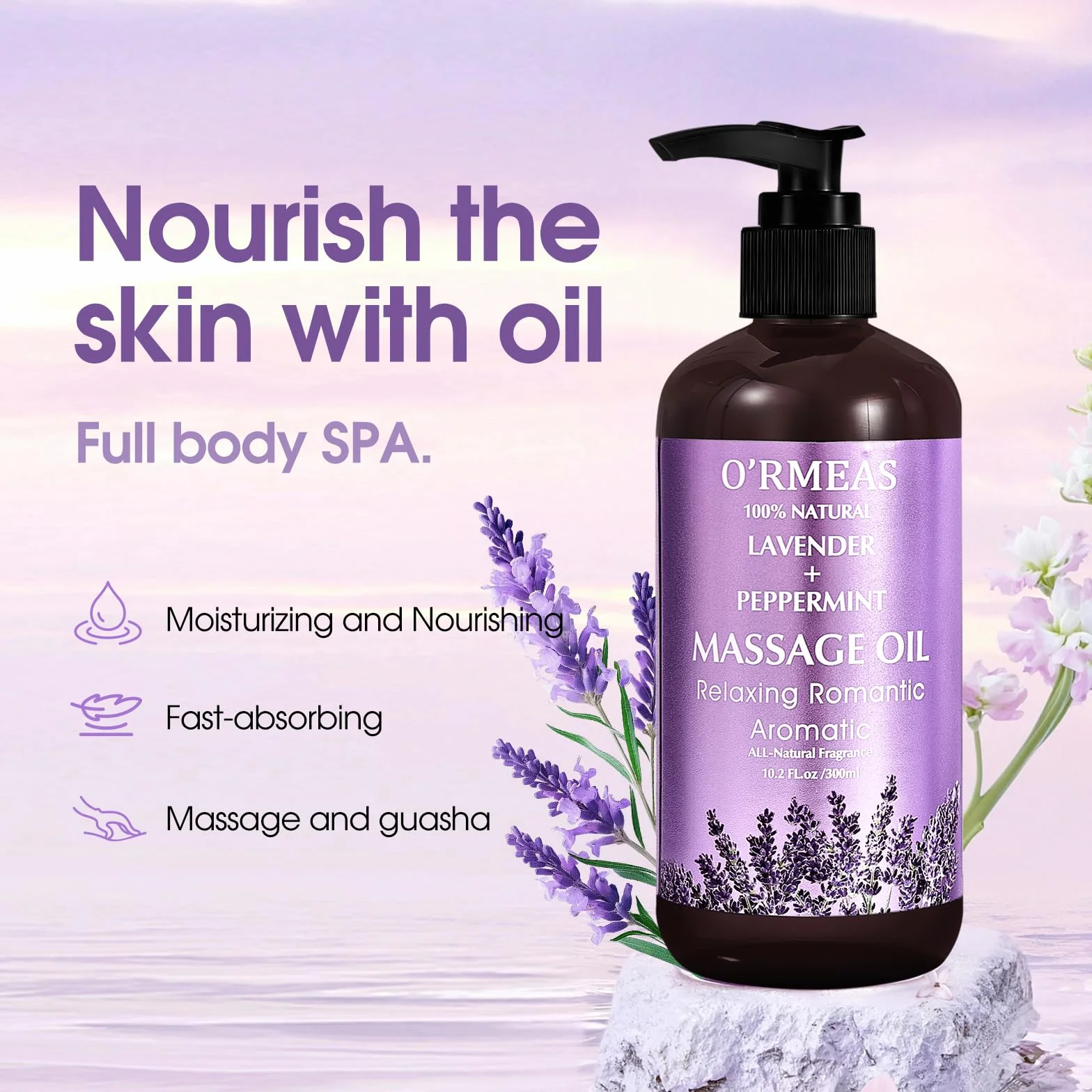 Smarxin Aceite de Masaje Caliente 10.2 fl oz para Aliviar Dolor Articular