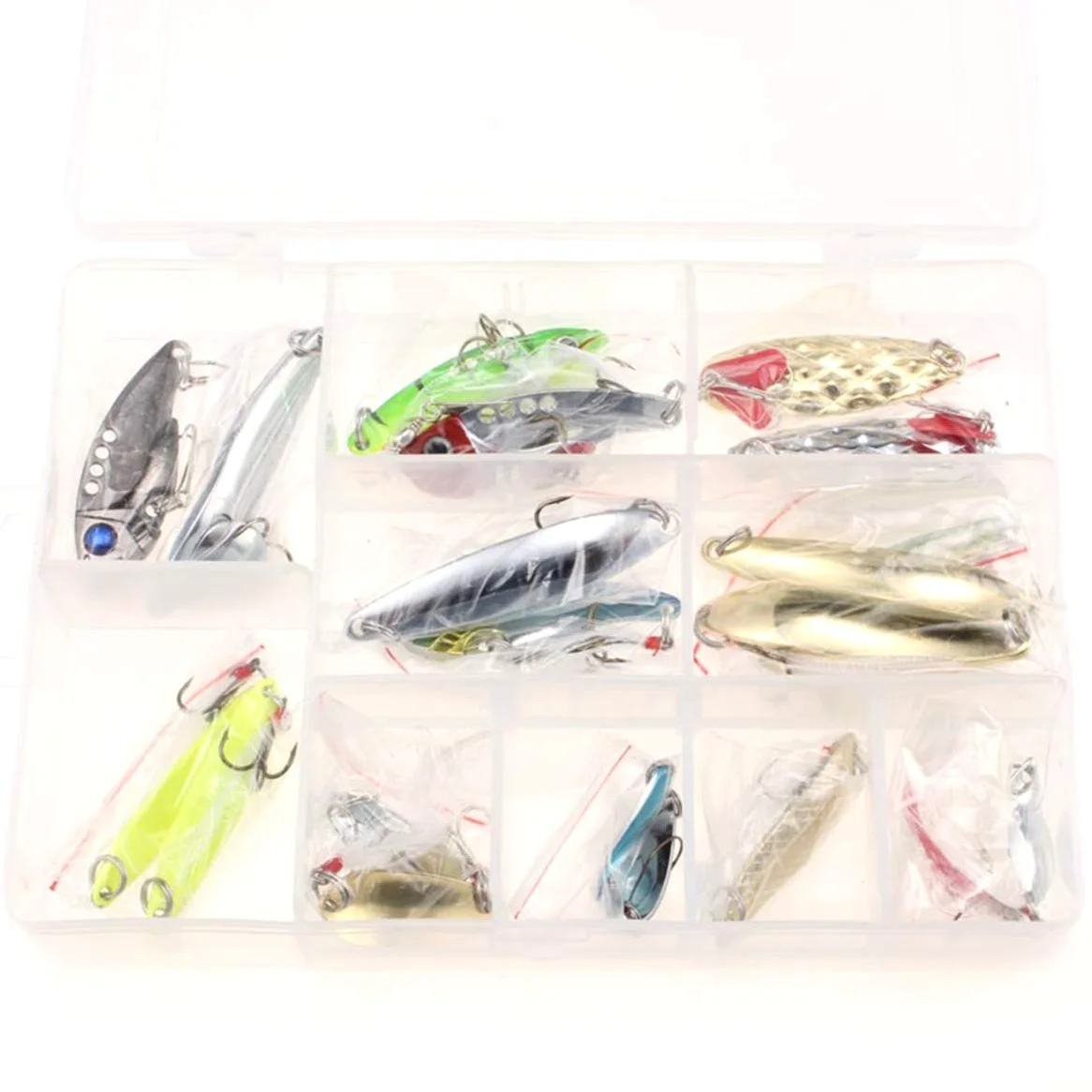 21Pcs Kits de señuelos para Pesca, LAEMALLS Cebos Artificiales de Pesca Cebo Duros/Suaves, Ojos 3D, Accesorios Cebos Articulos de Pesca para la Pesca, Trucha, Bagre, Bass, Salmón y Lucio#2