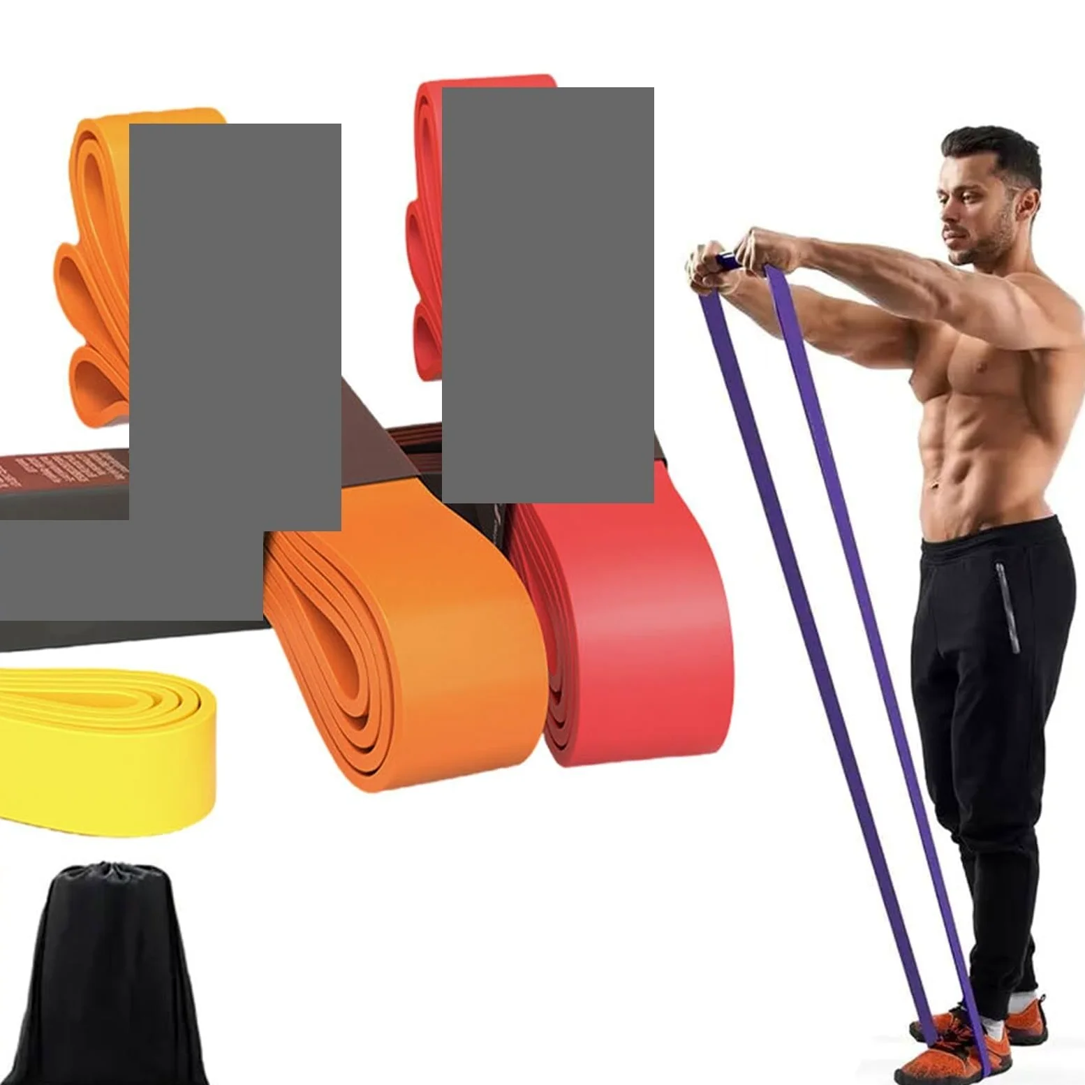 Gomas Elasticas Musculacion Banda Elástica De Resistencia | For hombres y mujeres fuerza Fitness ejercicio Yoga tensión Pull Up Resista
