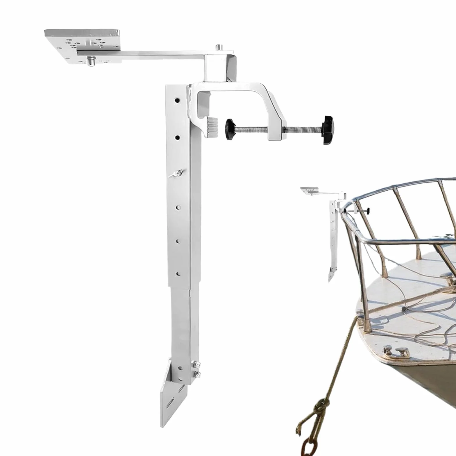 Soporte para sondador giratorio 360° telescópica equipo al aire libre para pesca
