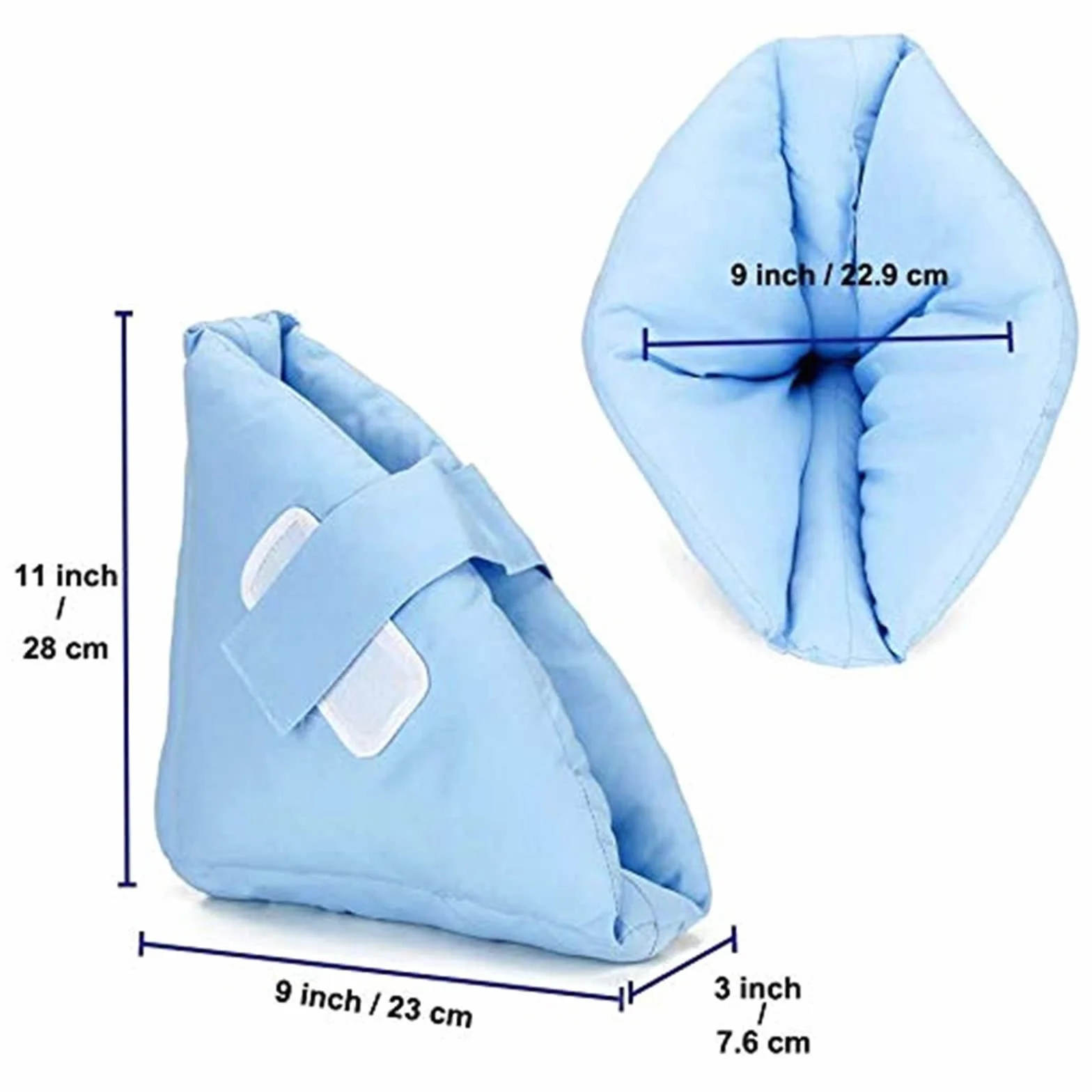 Protector De Talón Antiescaras Ajustable Cojín Elevador De Pies Con Cierre De Velcro Para Pacientes Postrados En Cama