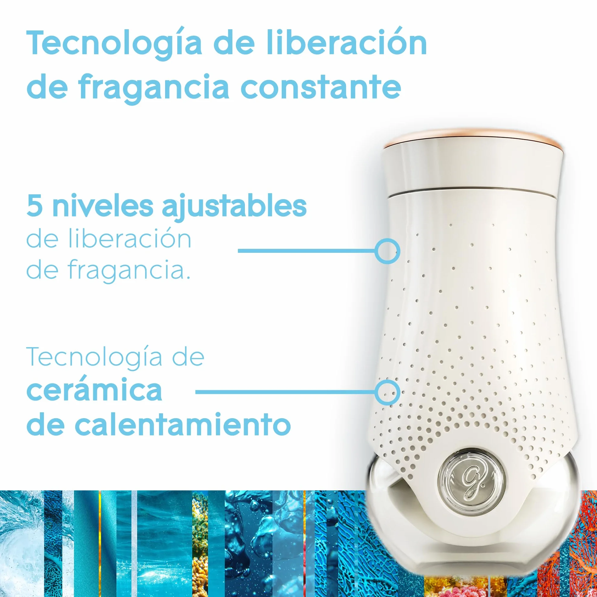 Glade Ambientador Eléctrico Líquido Regulable Sensual Sandalwood & Jasmine, 1 Recambio