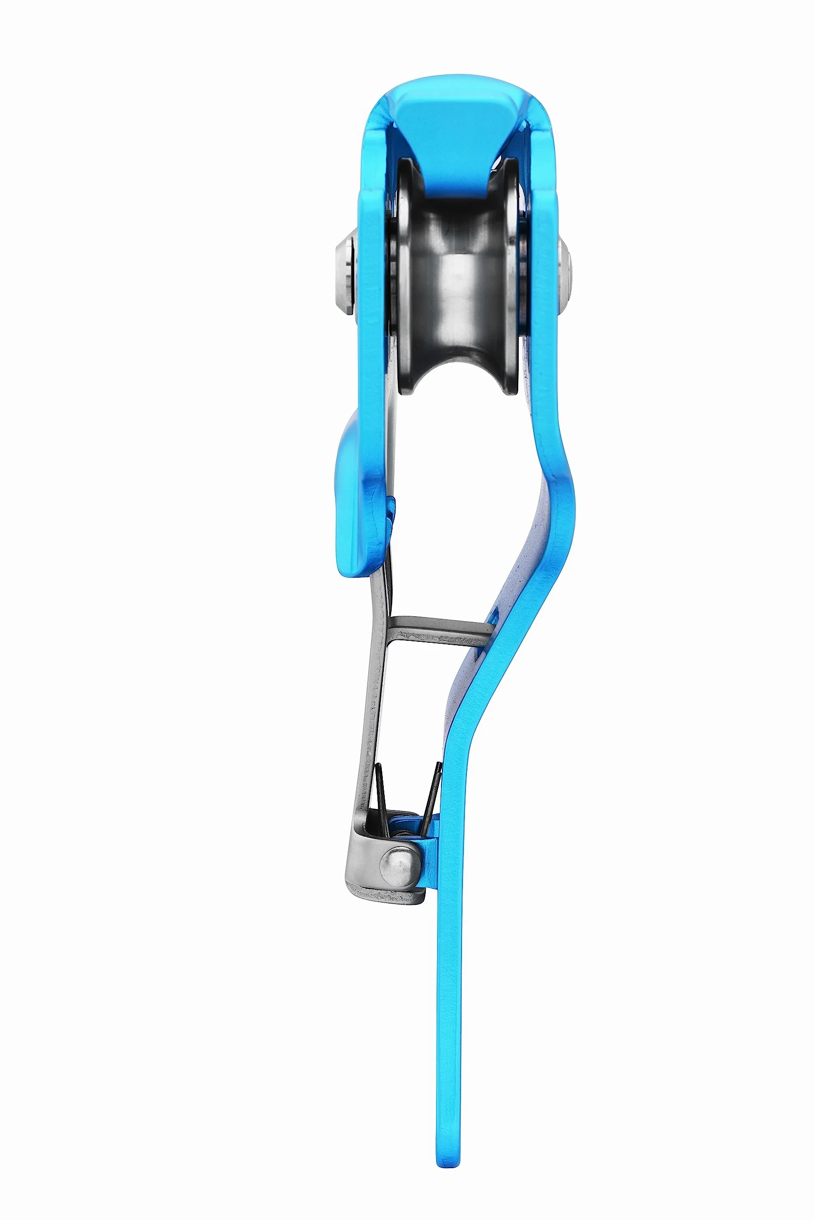 KAILAS Polea de escalada de rescate CE UIAA, doble polea de cuerda de 28 kN móvil micro ligera de acero de aluminio resistente (1, azul, 1)