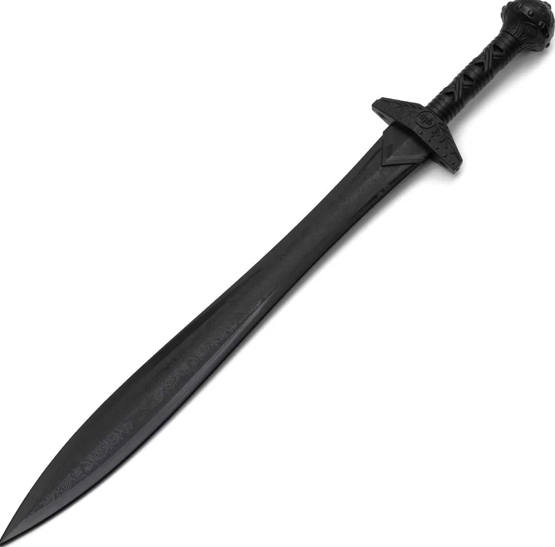 Gladiador Romano Espada de Entrenamiento Polipropileno Negro - V2