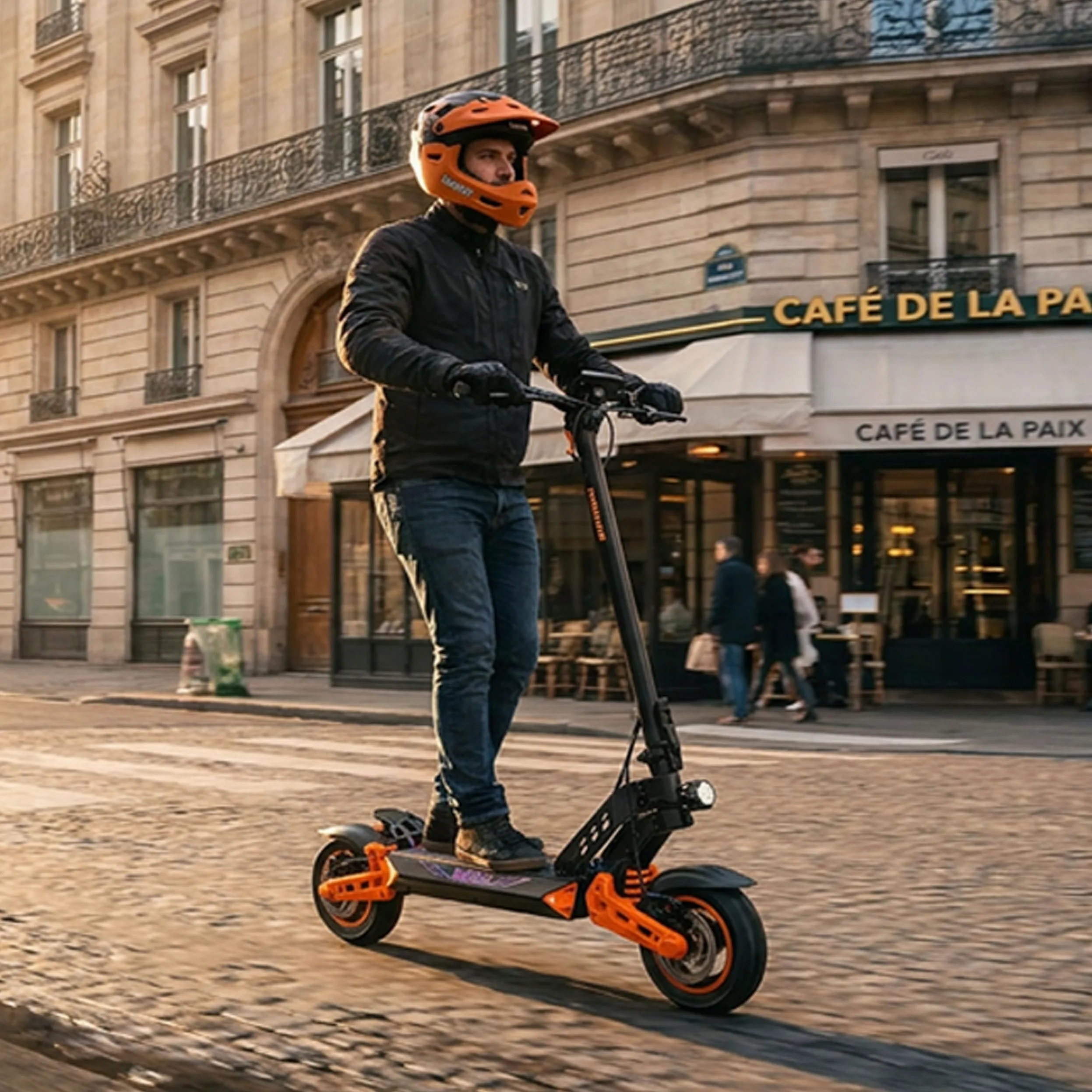 Patinete Eléctrico Kamikaze K1 Lite - Motor 800W (1200W Pico Pico), Batería 48V 13.5Ah, Autonomía Hasta 60 Km, Velocidad 20 km/h