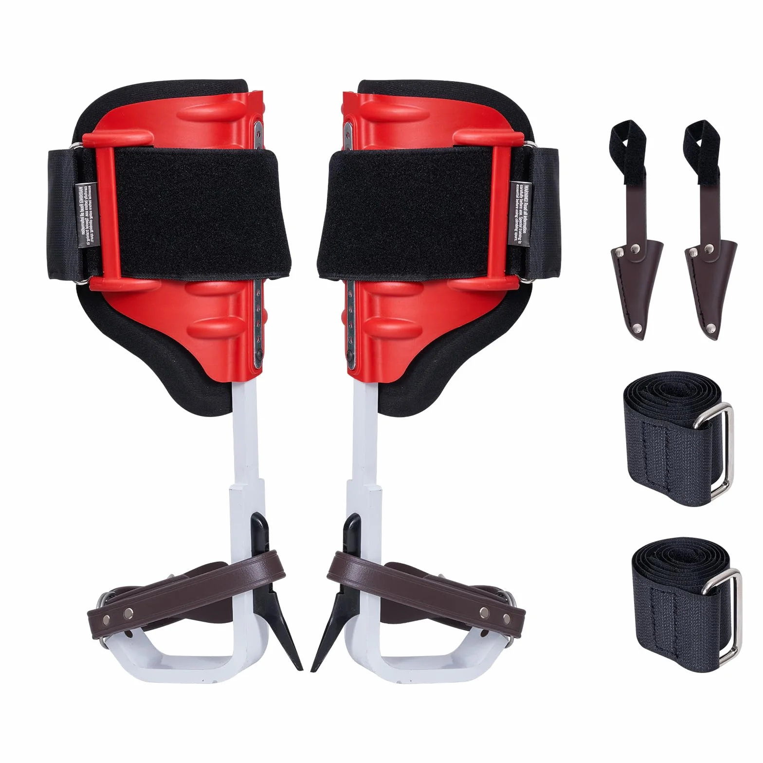 VEVOR 1 par Pistas de Escalada Altura Ajustable, Capacidad Carga 158,8 kg, Equipo Escalada Árboles Correas