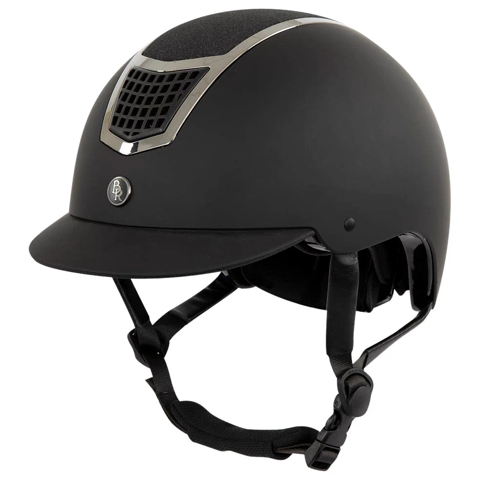 BR Lambda - Casco de equitación con purpurina y prácticos orificios de ventilación en la parte superior