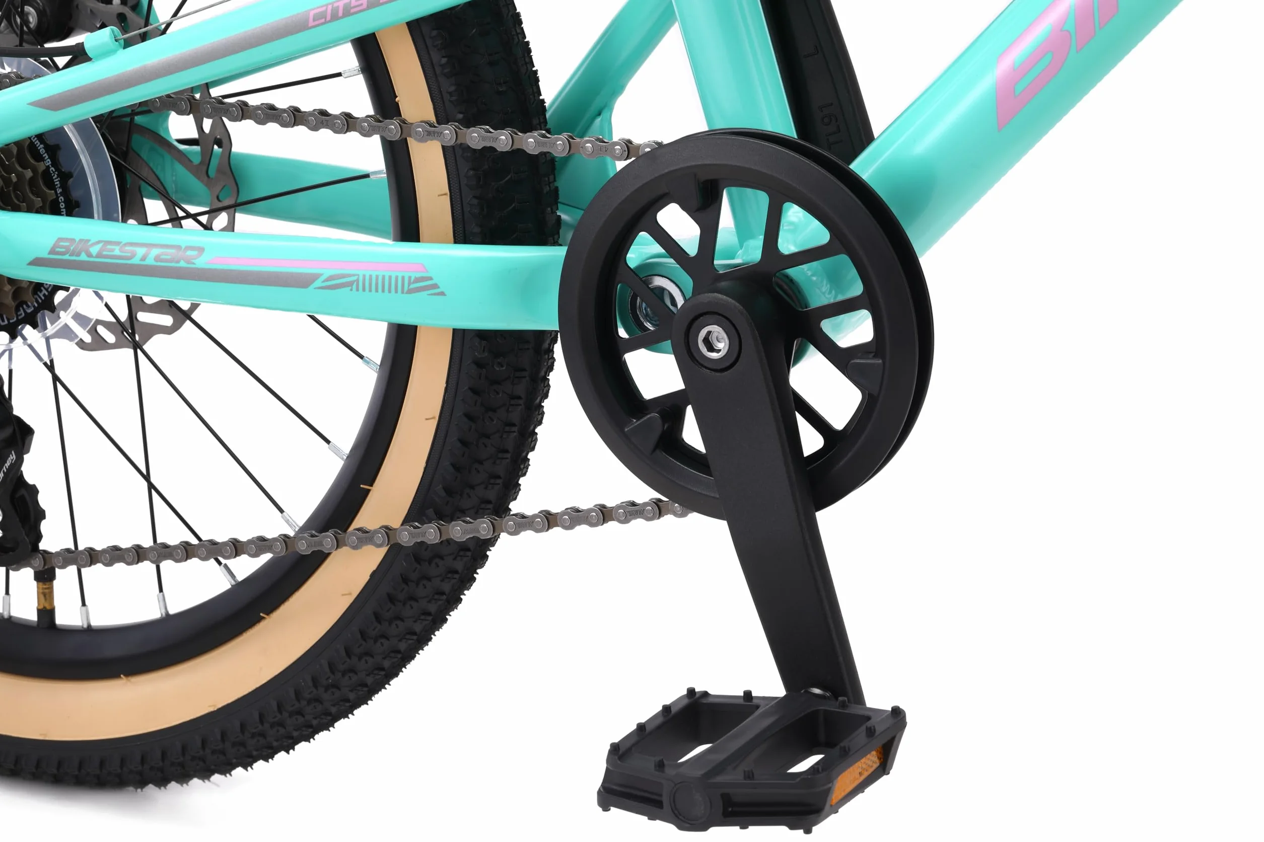 BIKESTAR Bicicleta de montaña Aluminio Suspensión Doble 20 Pulgadas 6 años Cambio Shimano 7 velocidades Freno de Disco niños